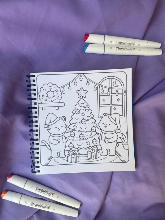 🎄✨ Comfy Christmas – Cute & Comfy Coloring Book ✨🎄