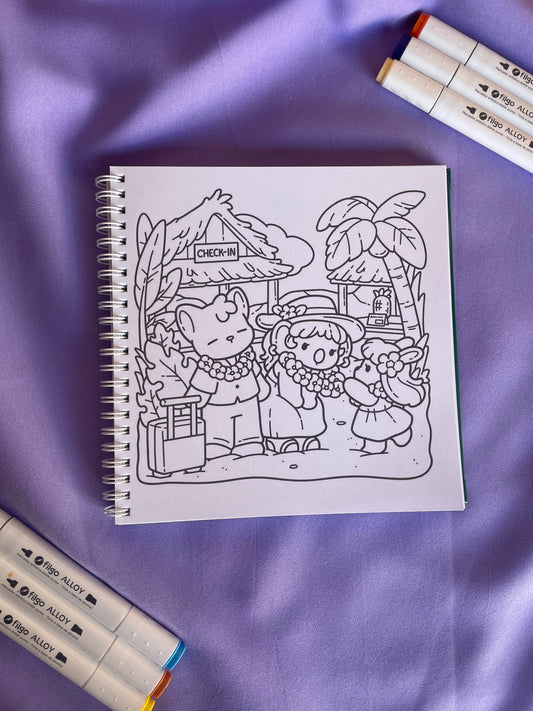 Cozy Hawaii – Cute Coloring Book