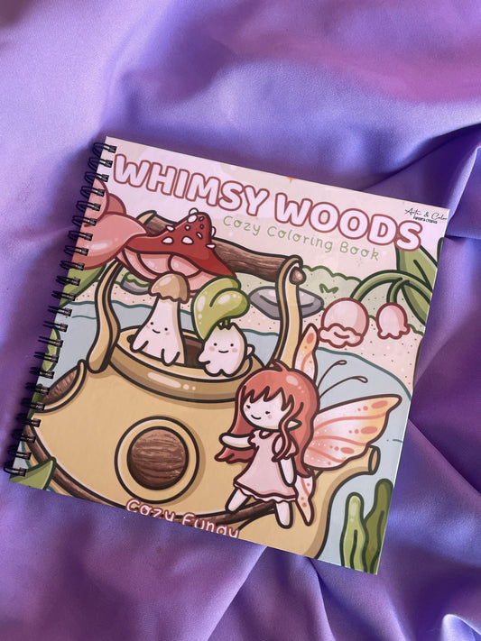 Coloring Book Doble – Bob Cute + Whimsy Woods 🔮