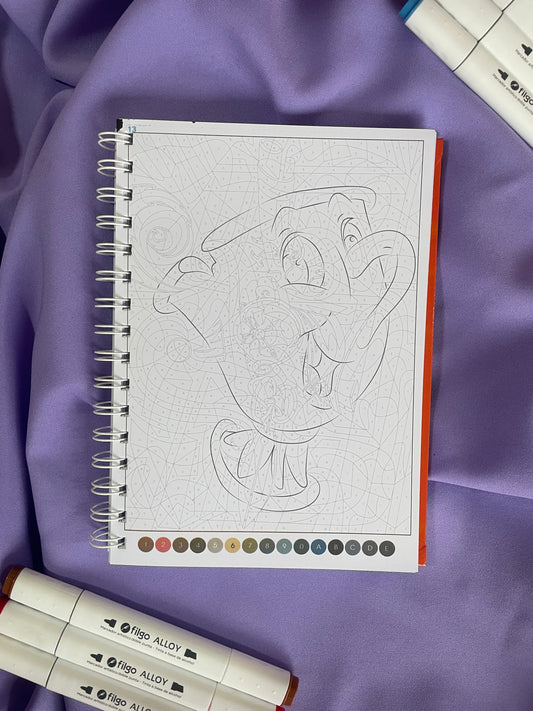 🎨 Libro para Colorear por Números - Disney Trompe-l’œil