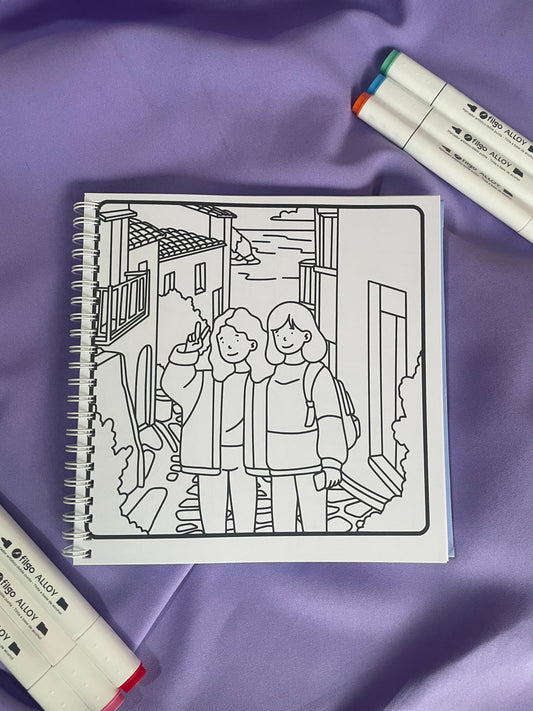 Glowing Girls - Cute & Lovely Coloring Book