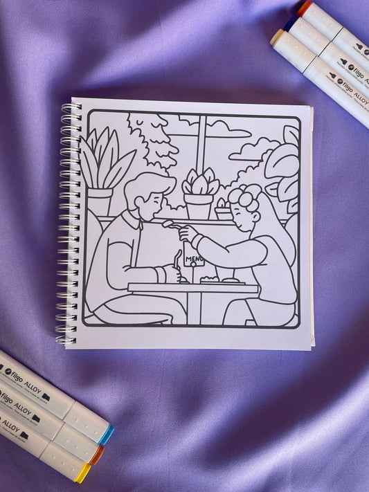 Couple Moments – Cute & Cozy Coloring Book