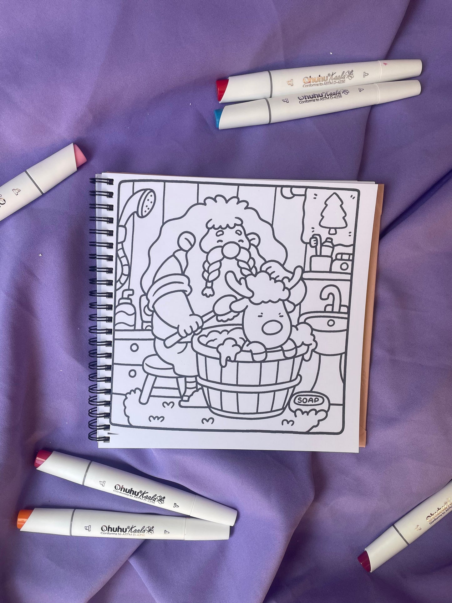 🎅✨ Cozy Christmas – Cute & Comfy Coloring Book ✨🦌