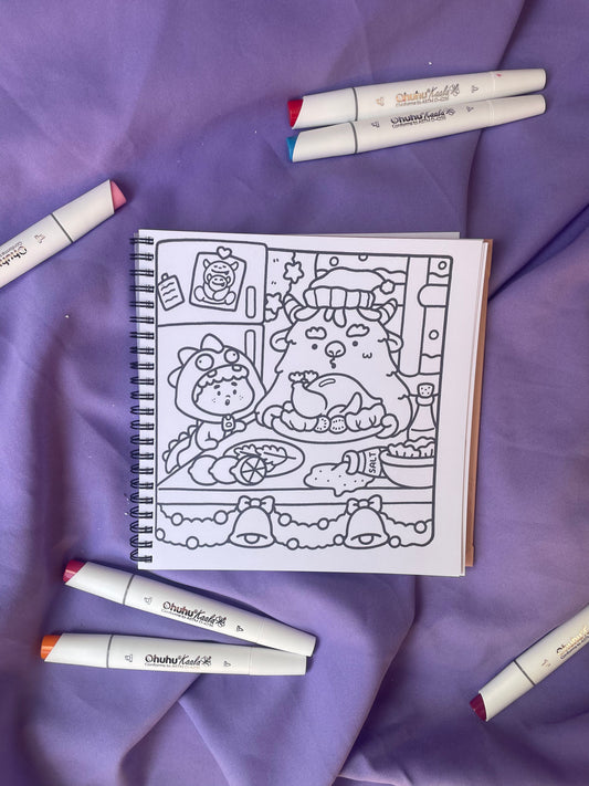 🎅✨ Cozy Christmas – Cute & Comfy Coloring Book ✨🦌
