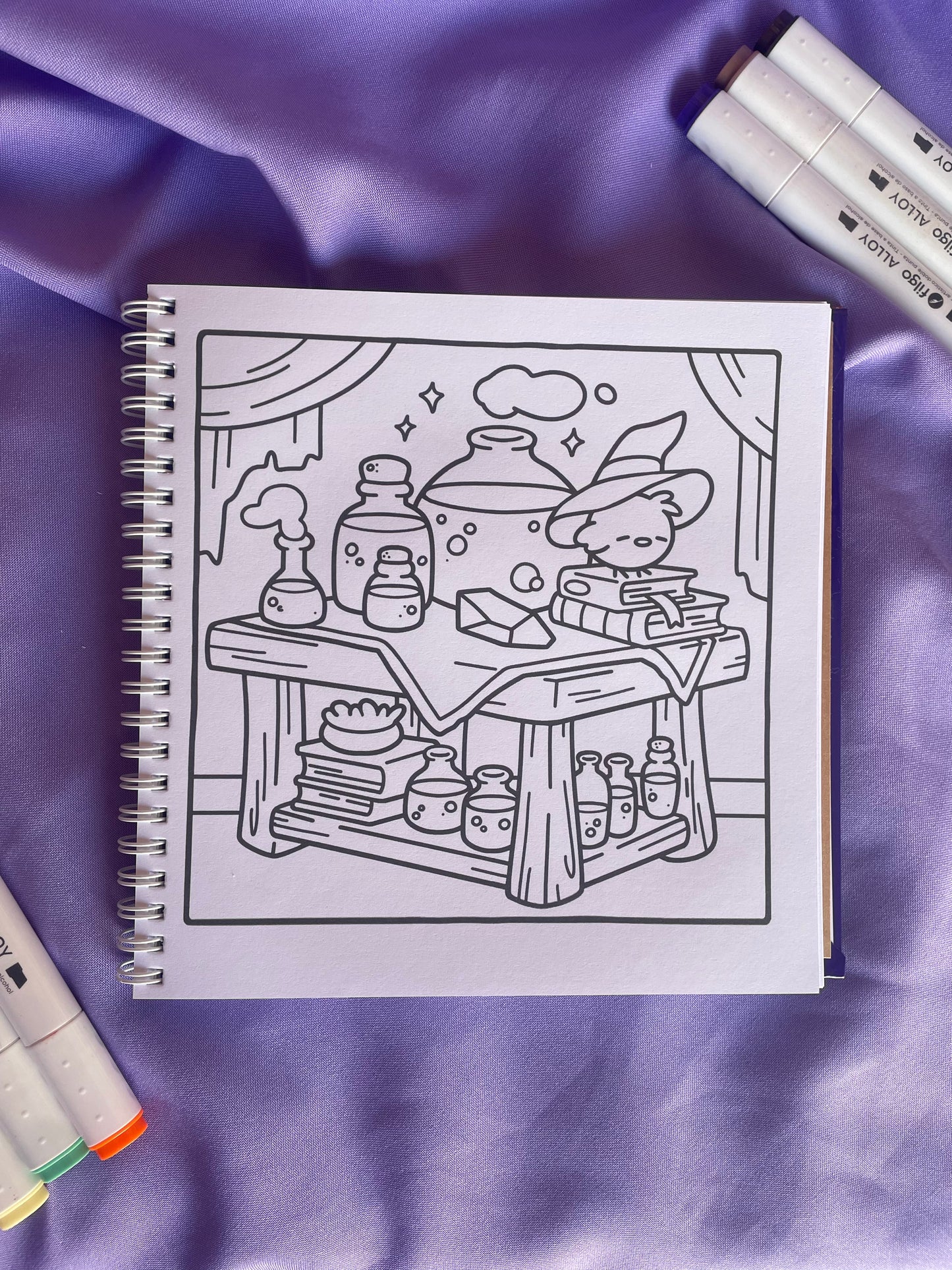 🎃👻 Spooky Moments – Cozy Coloring Book 🐰🕸️
