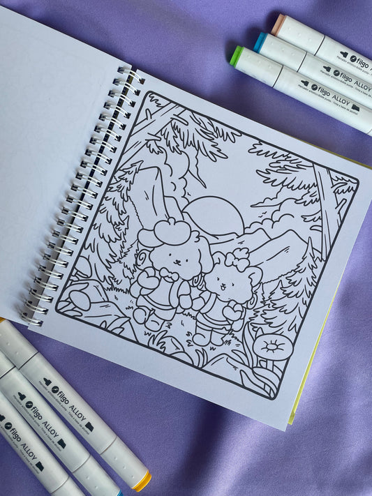 Spring Moments – Fuzzy Buddies Coloring Book