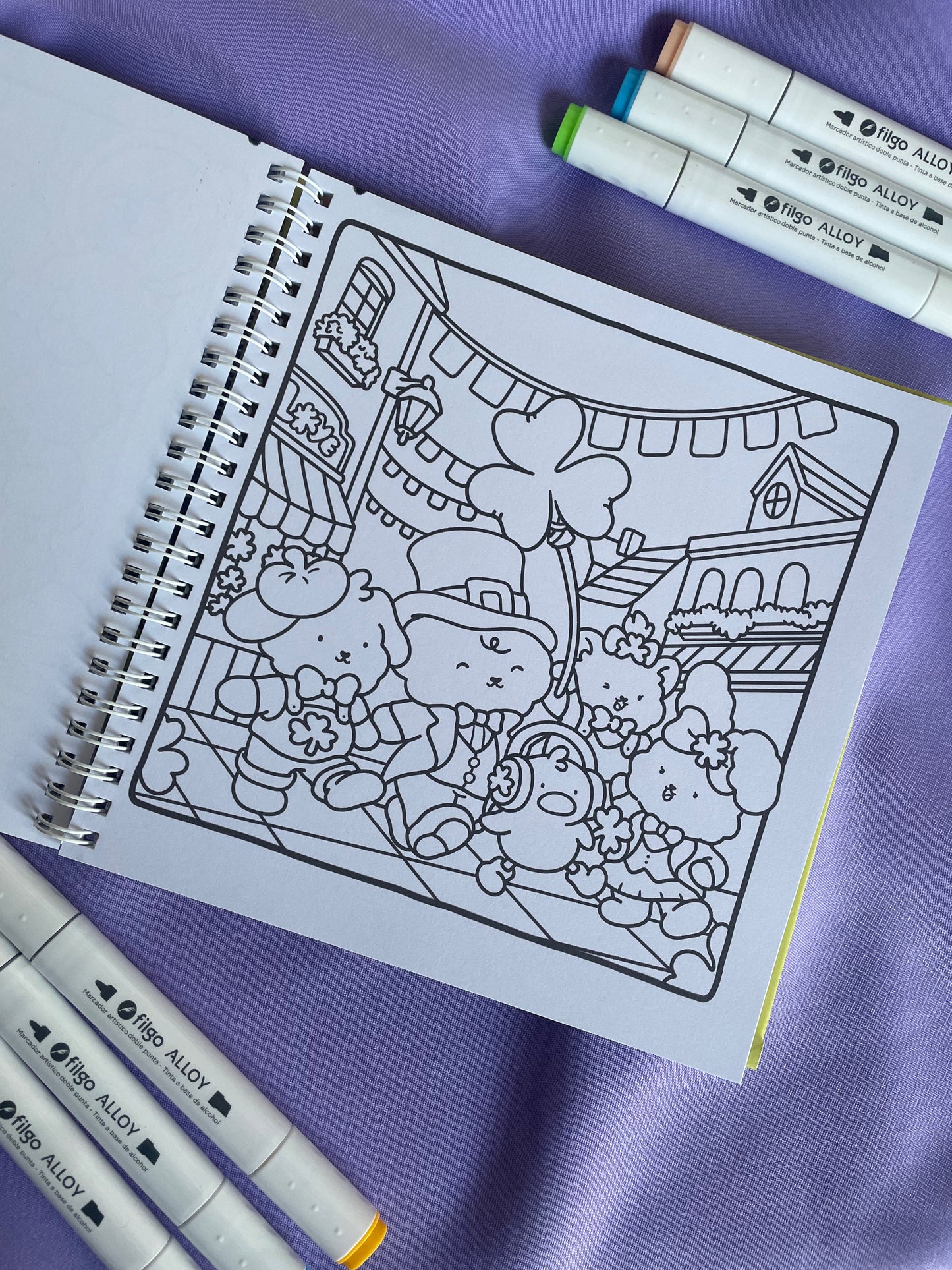 Spring Moments – Fuzzy Buddies Coloring Book
