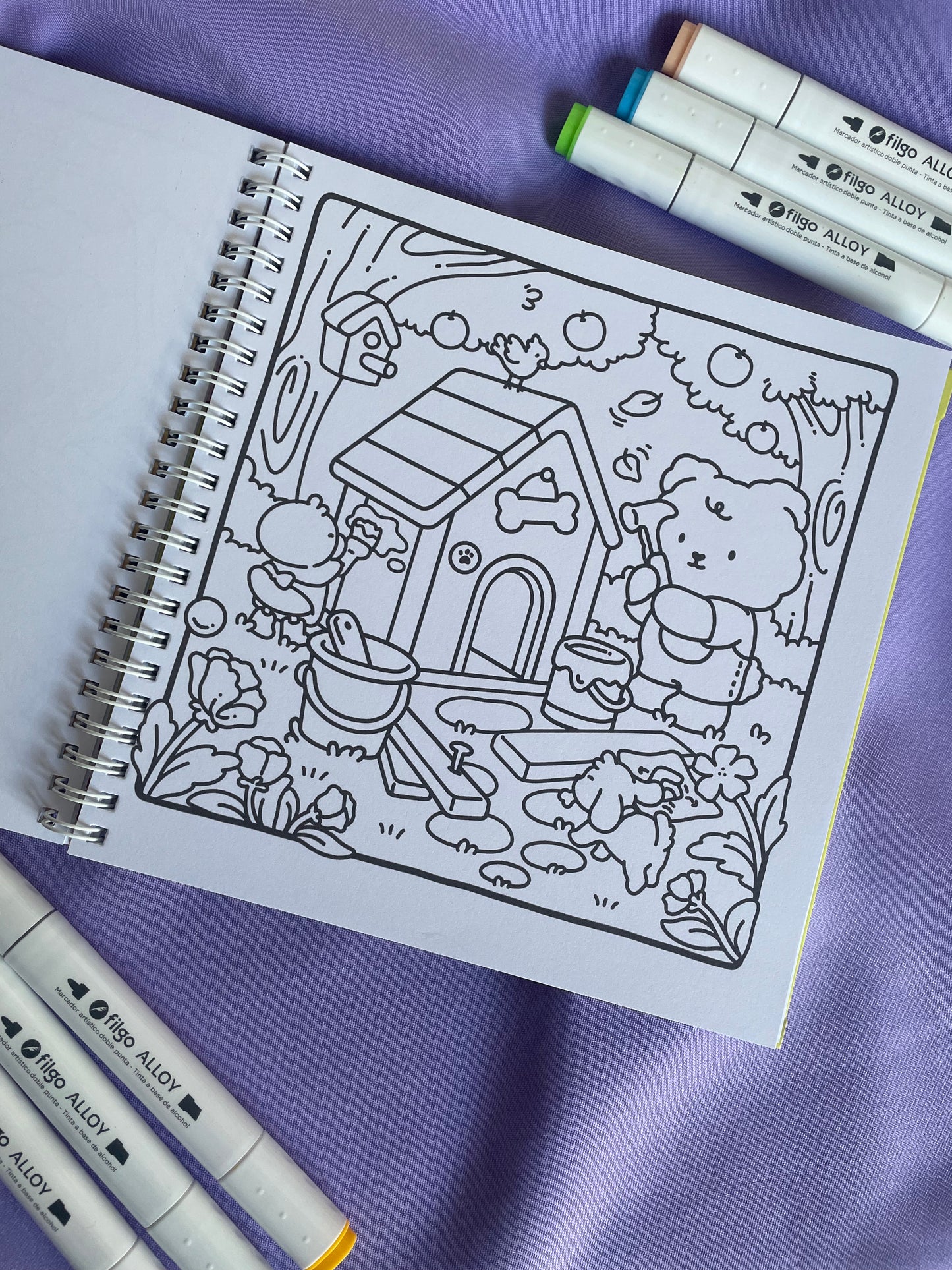 Spring Moments – Fuzzy Buddies Coloring Book