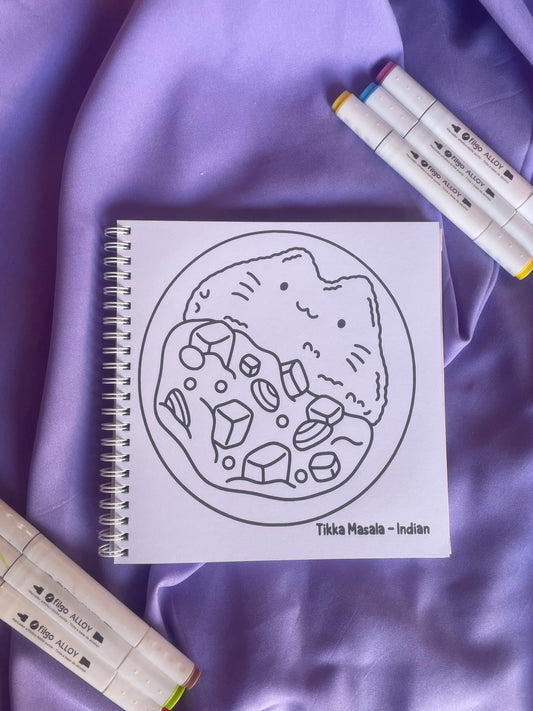 🍜 Asian Food – Bold & Easy Coloring Book ✨