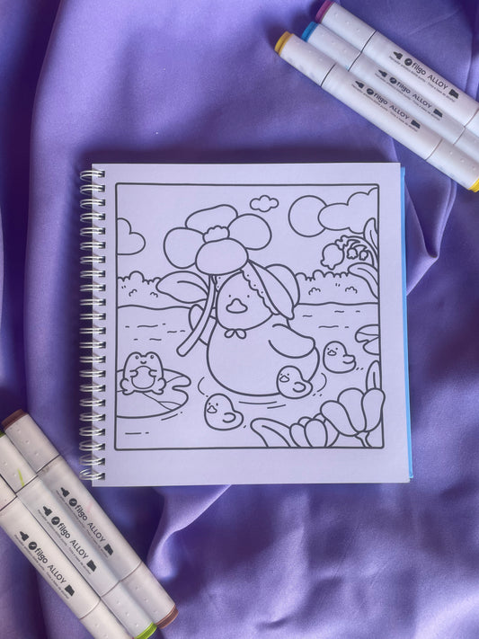 ✨🦆 Duck’s Life – A Cute and Cozy Coloring Book 🌸✨