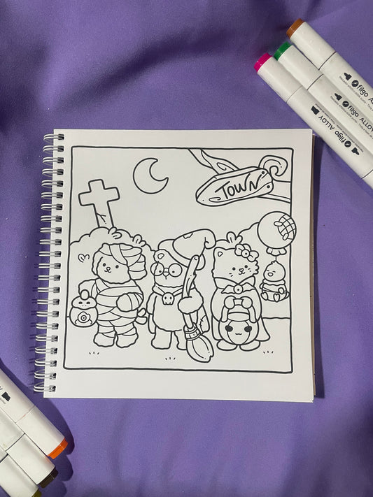 👻Kooky Spooky – A Cute and Cozy Coloring Book