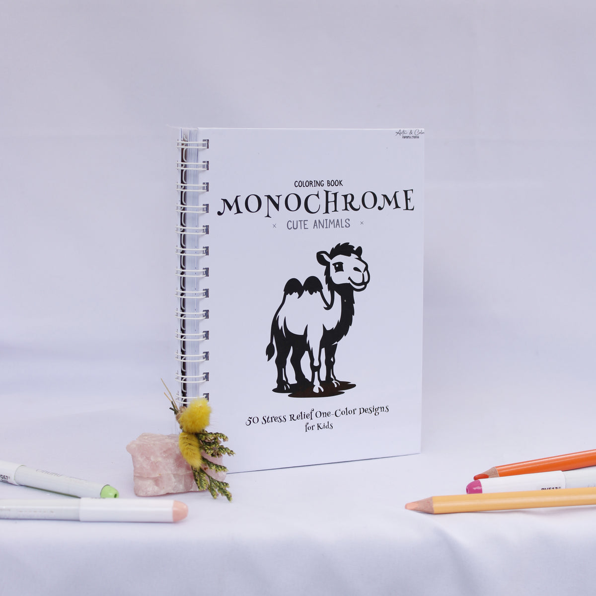 Monochrome Cute Animals – Coloring Book
