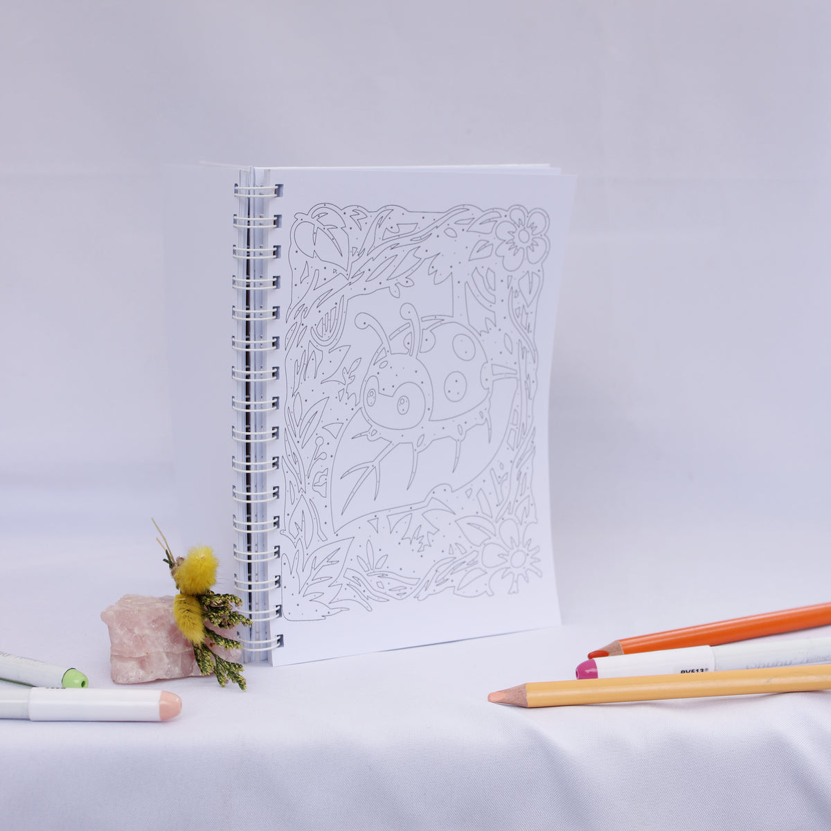 Monochrome Cute Animals – Coloring Book