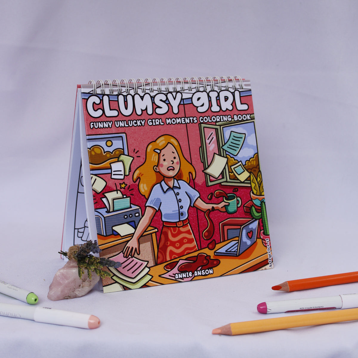 Clumsy Girl – Coloring Book