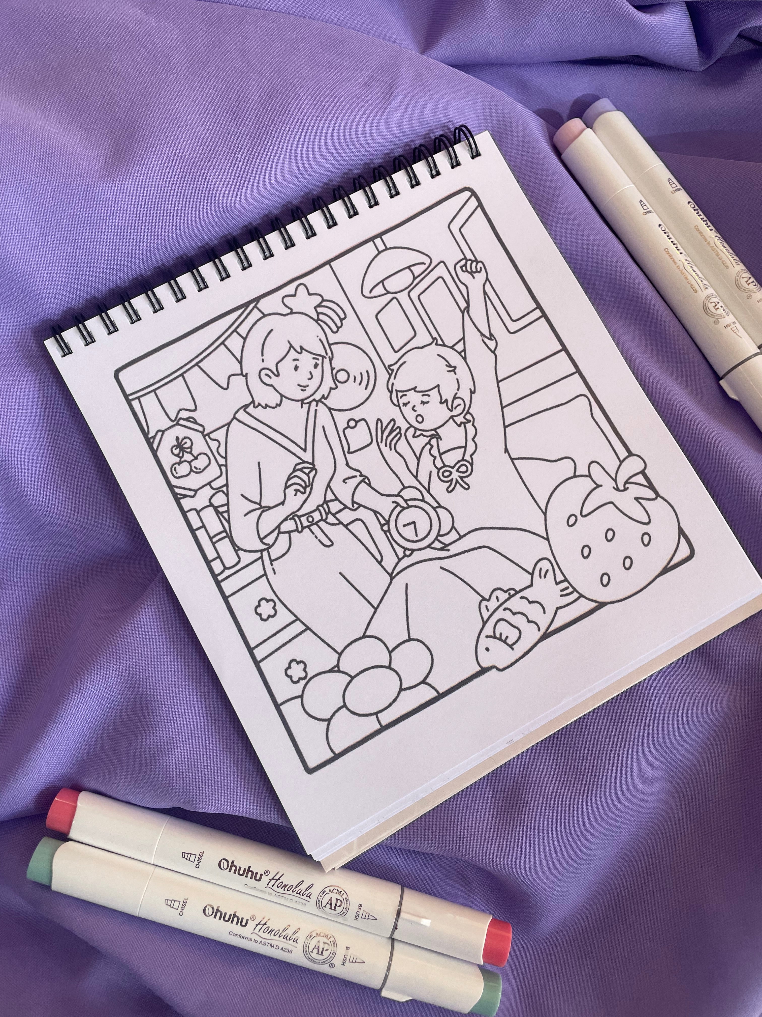 💕 MOM LOVE – Cute & Easy Coloring Book 💕