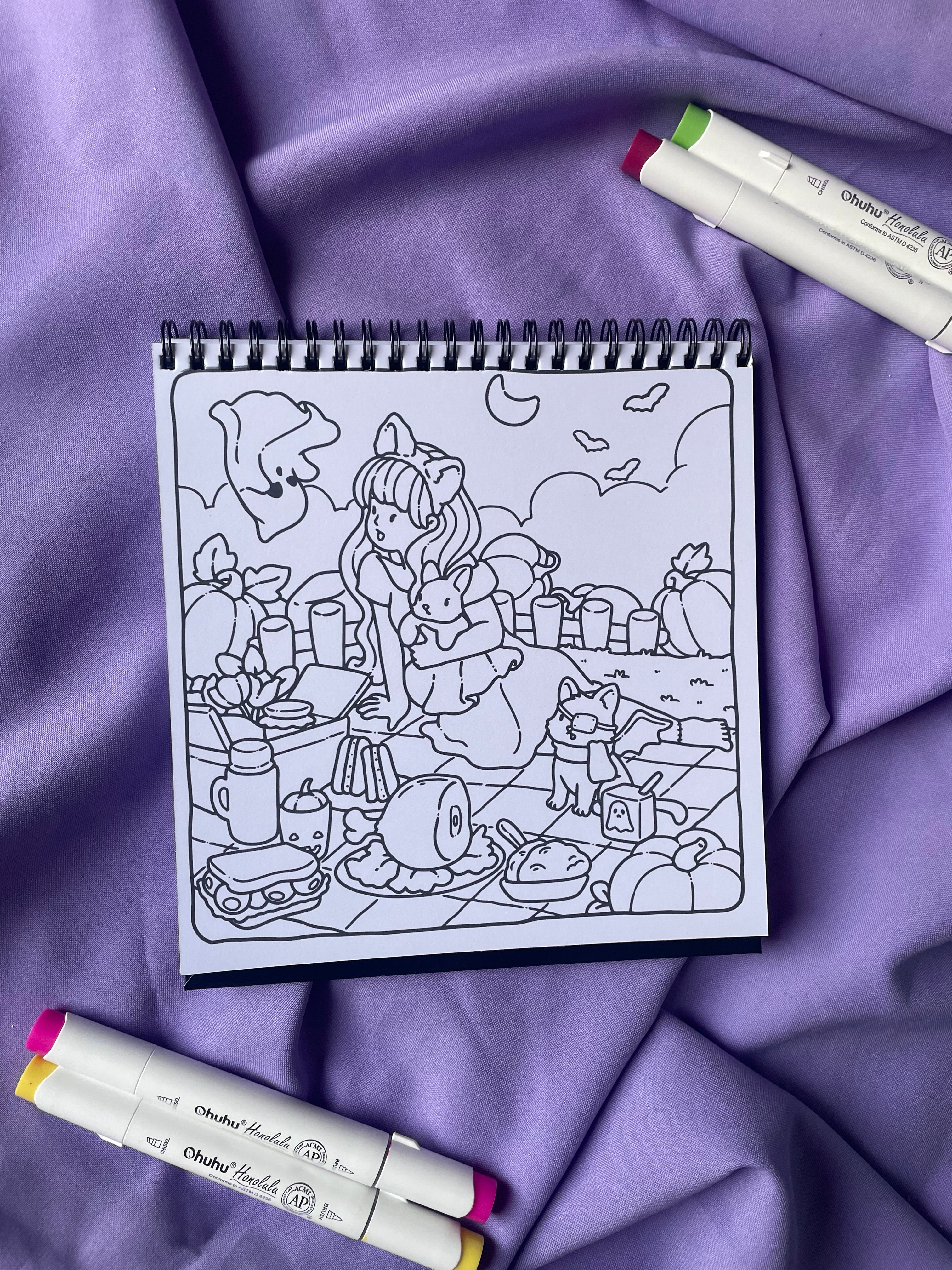 🧙‍♀️ Witchy Girl – Cute & Spooky Coloring Book