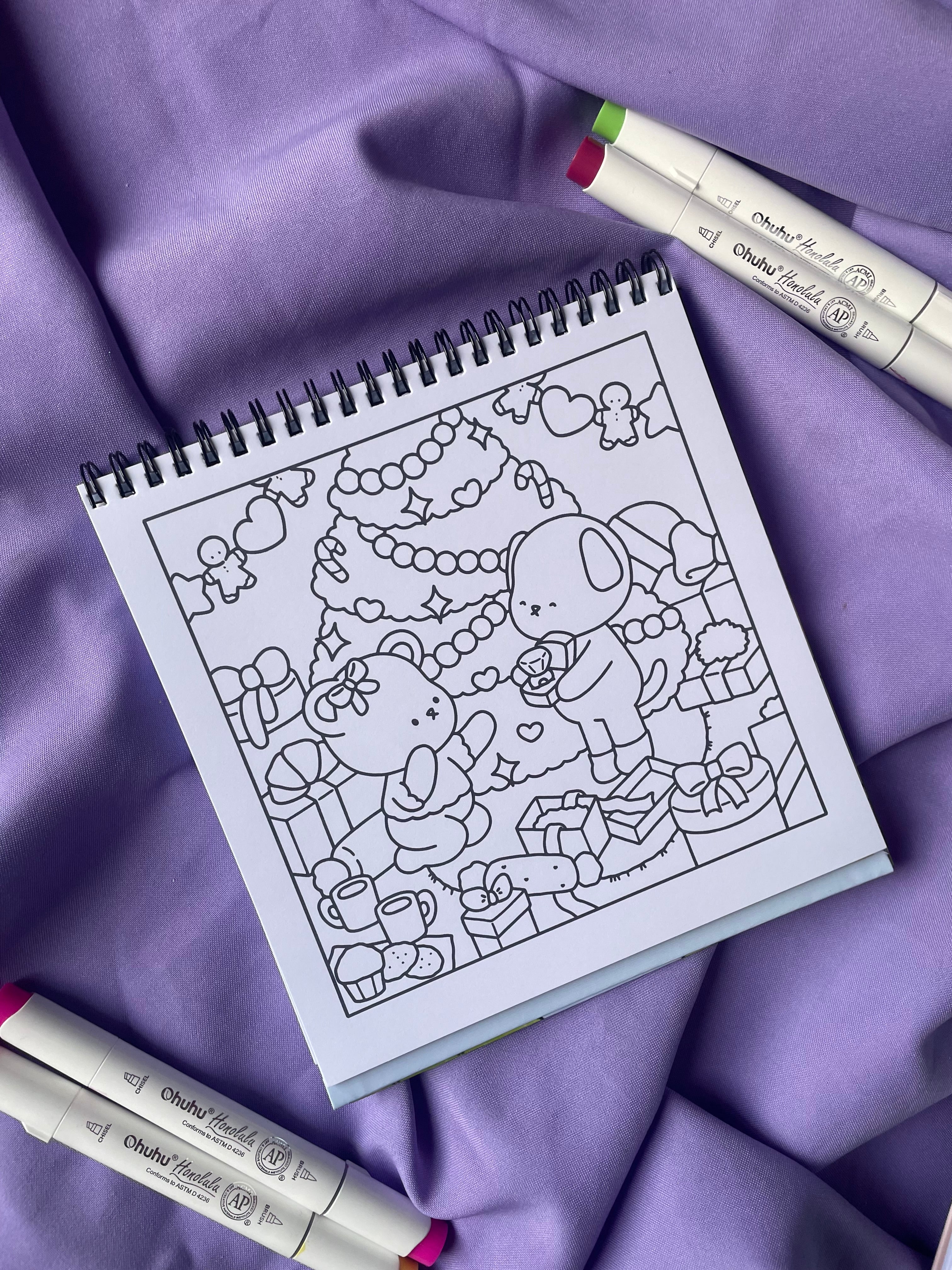 🍓 Bearie Coloring – Cozy Christmas Coloring Book
