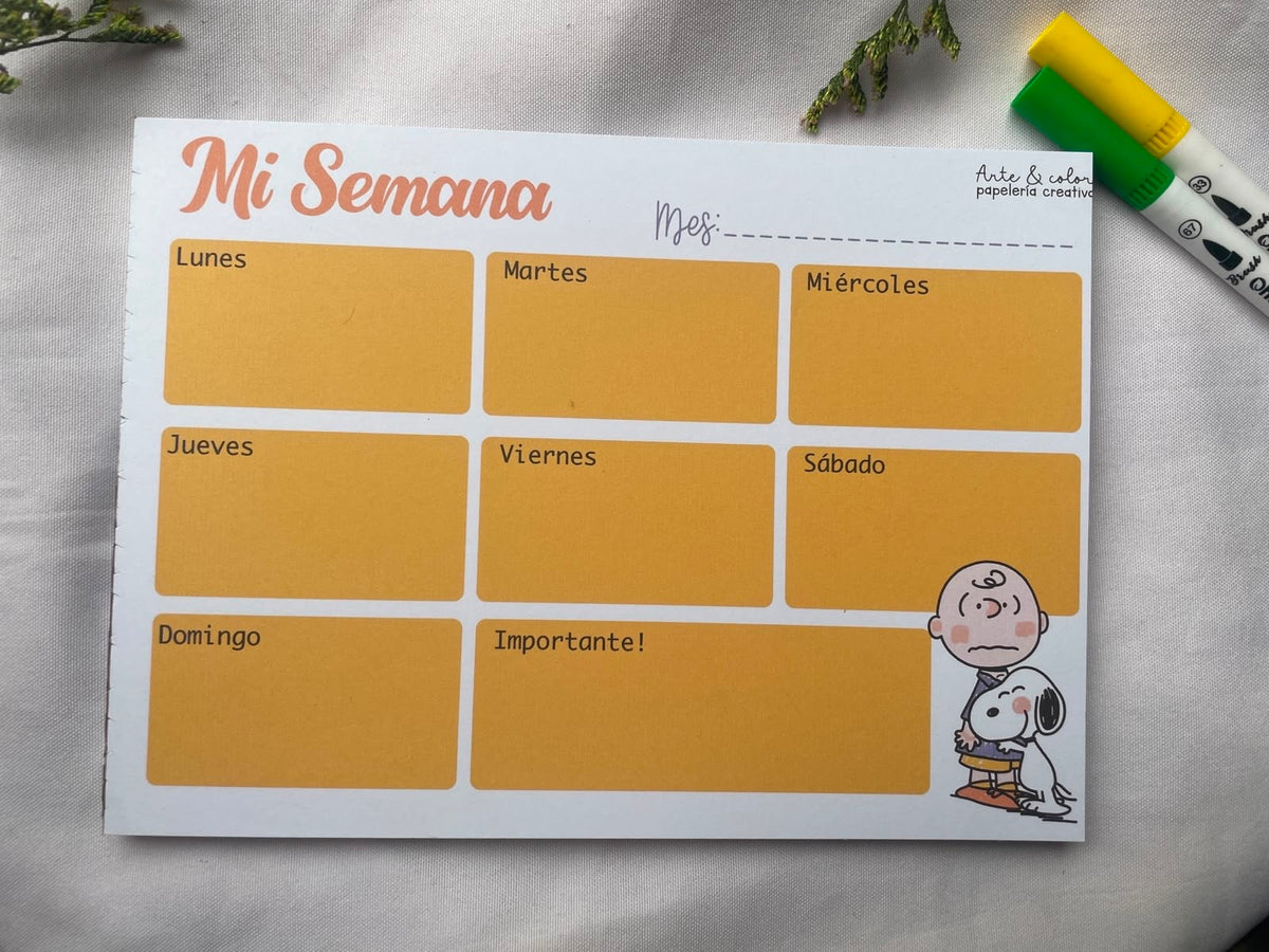 Planner Encolado “Snoopy”