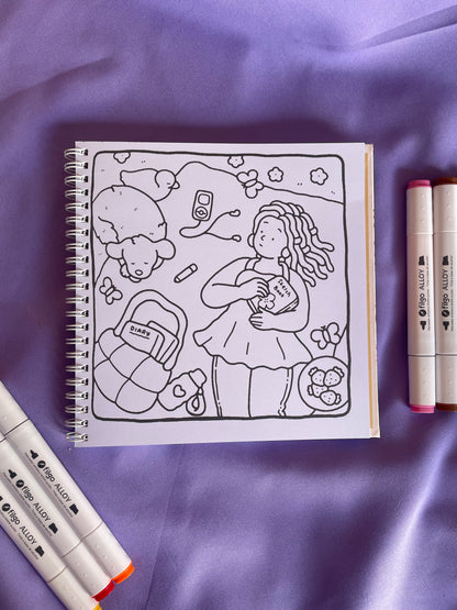 📖 Girl Moments Vol. 2 – Cute & Comfy Coloring Book 💕✨