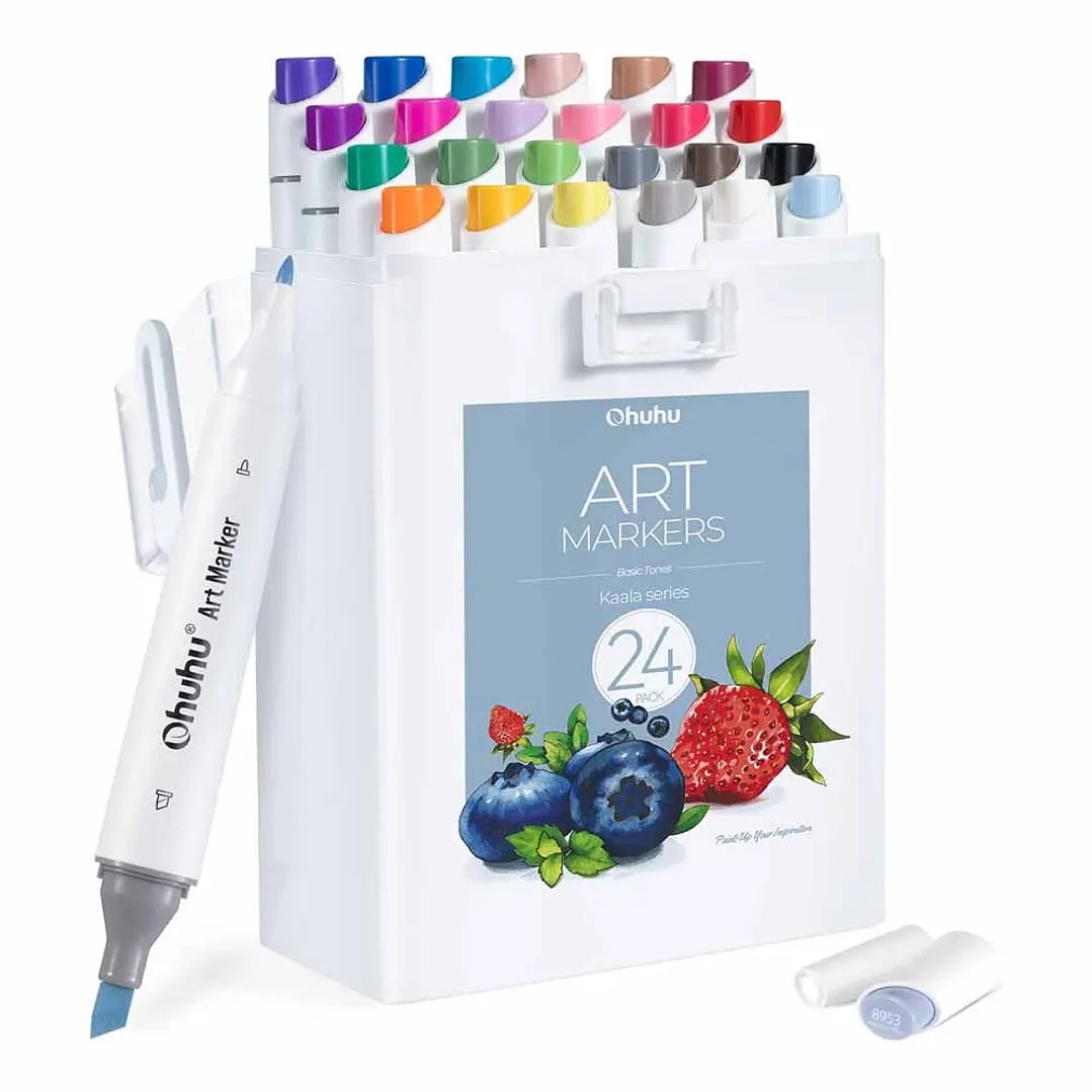 KAALA 24 MARCADORES DE ALCOHOL TONOS BÁSICOS OHUHU