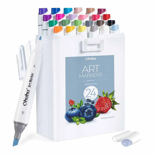 KAALA 24 MARCADORES DE ALCOHOL TONOS BÁSICOS OHUHU