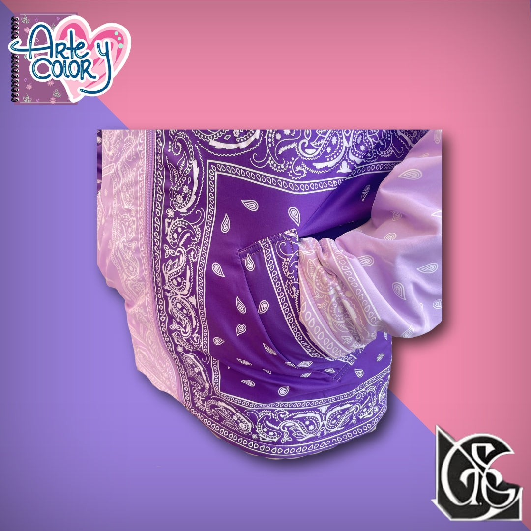 Chaqueta Artesanal Bandana – Violet Power