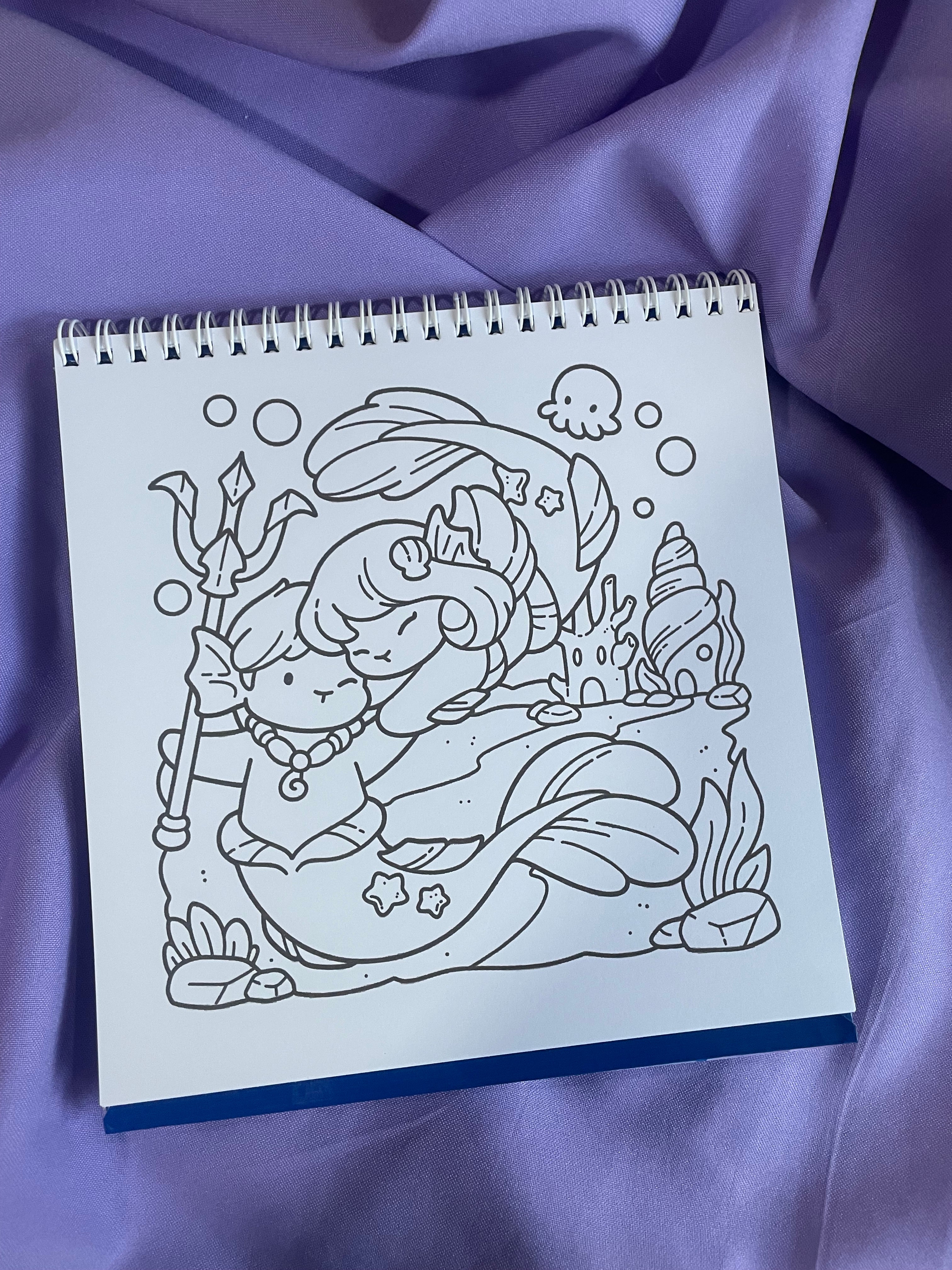 💜🌙 Cozy Romantasy – Cute Coloring Book