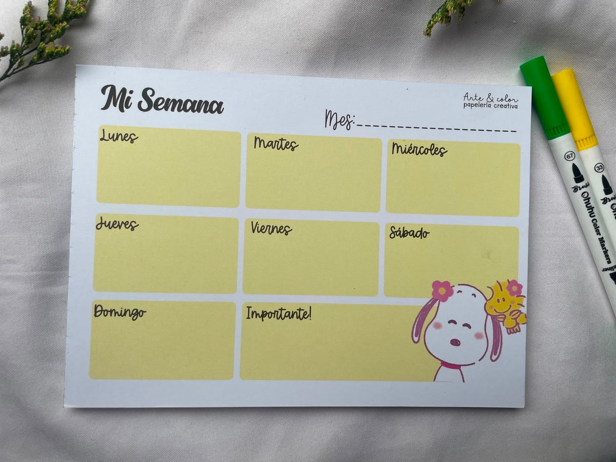 Planner Encolado “Snoopy”