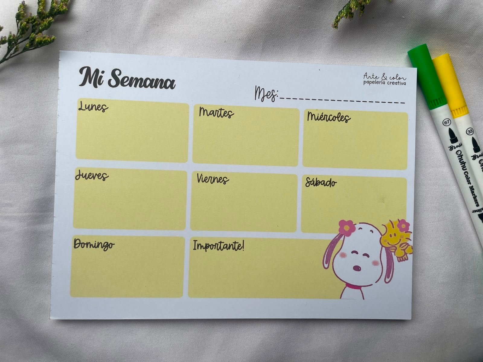 Planner Encolado “Snoopy”