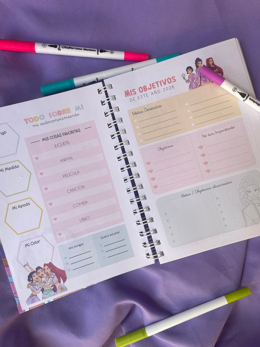 ✨ Diario de Vida Guerreras K-Pop 💜📓