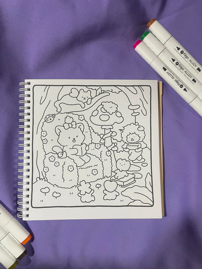 📖 Fuzzy Magic – Fuzzy Buddies Coloring Book