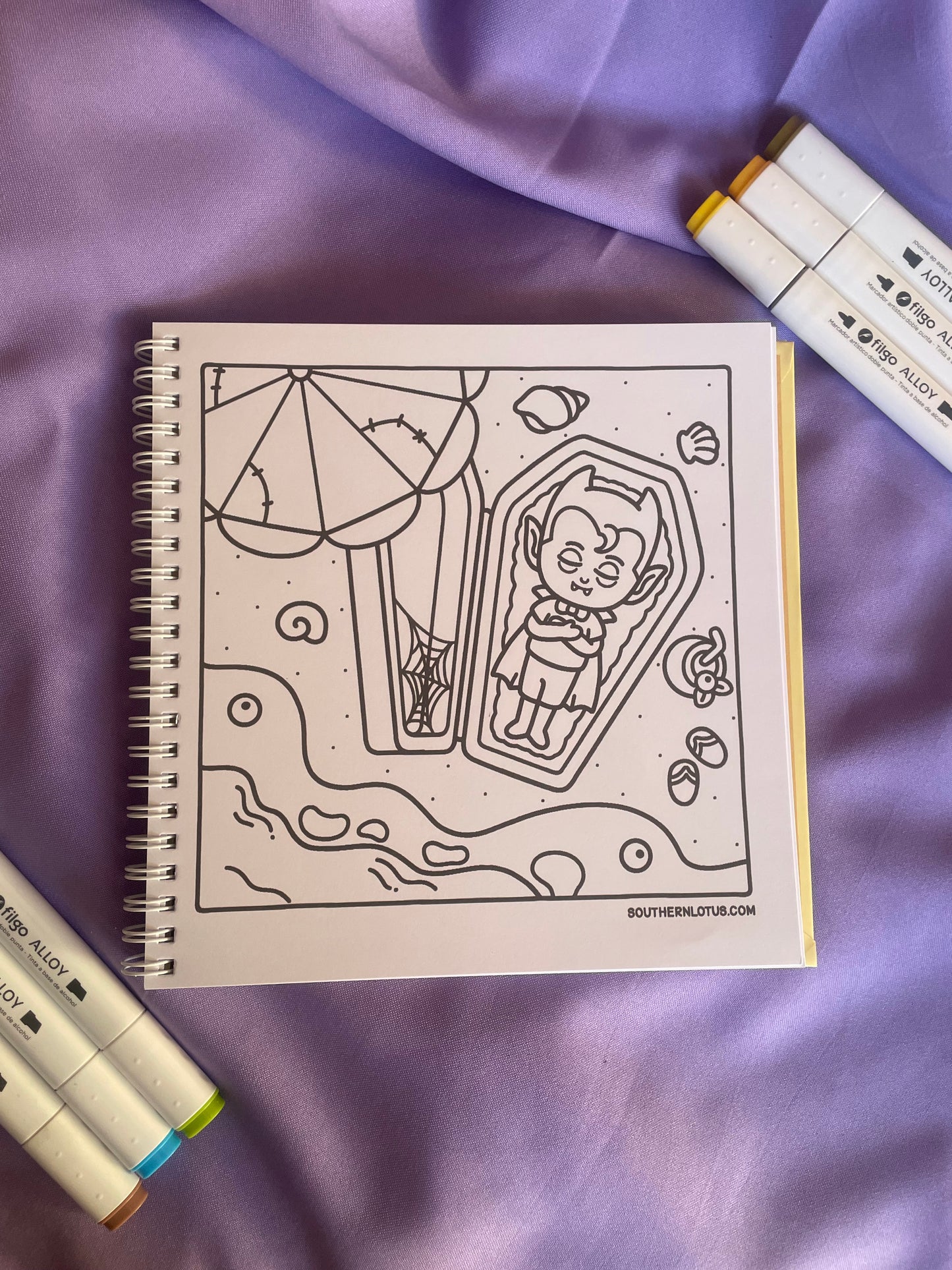 📖Spooky Summer – Cute & Spooky Coloring BooK