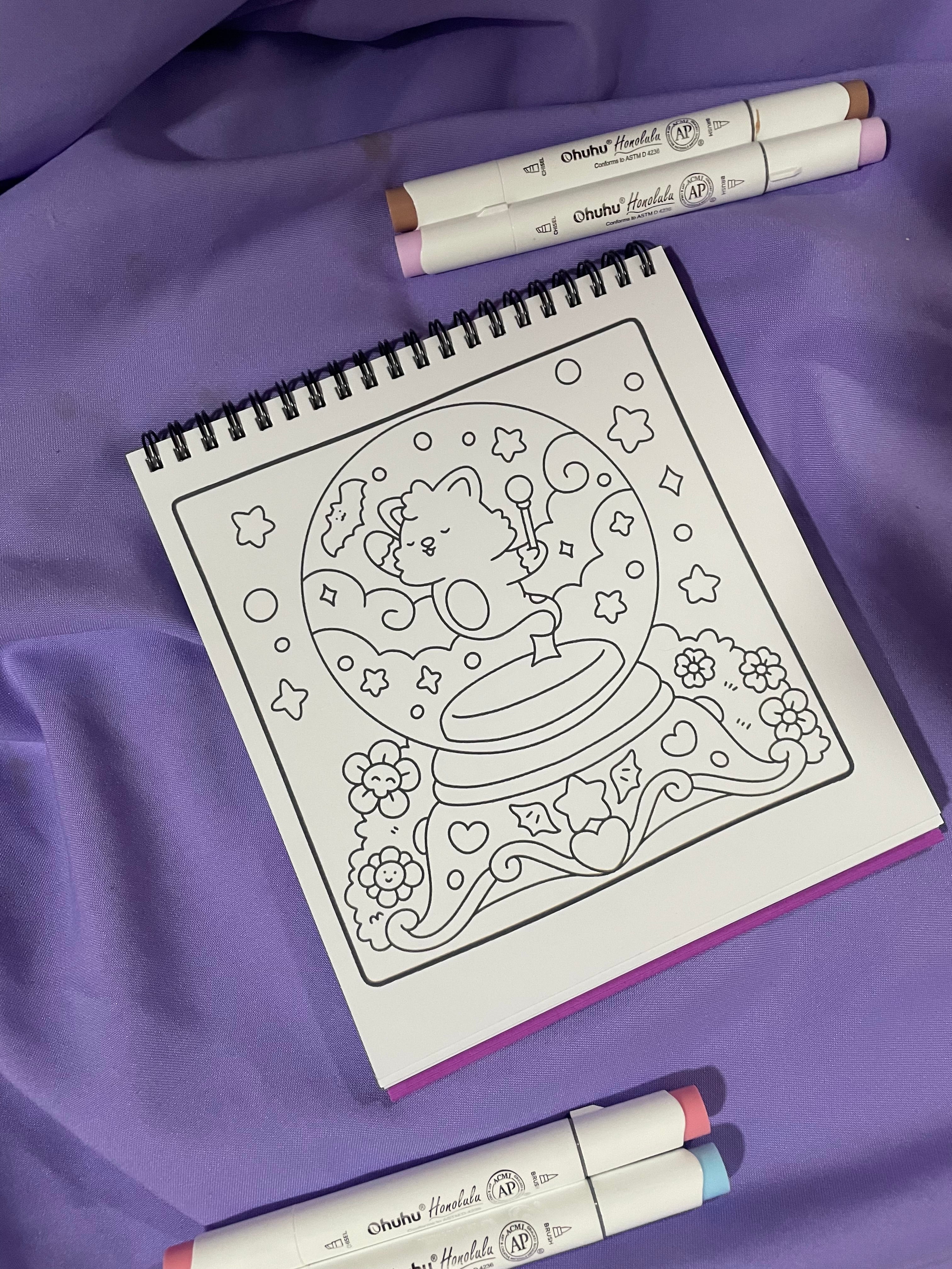 🎃 Hygge Spooky – Super Cute & Fun Adult Coloring Book 🌙🕯️