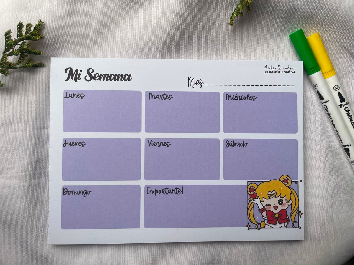 Planner Encolado “Sailor Moon”