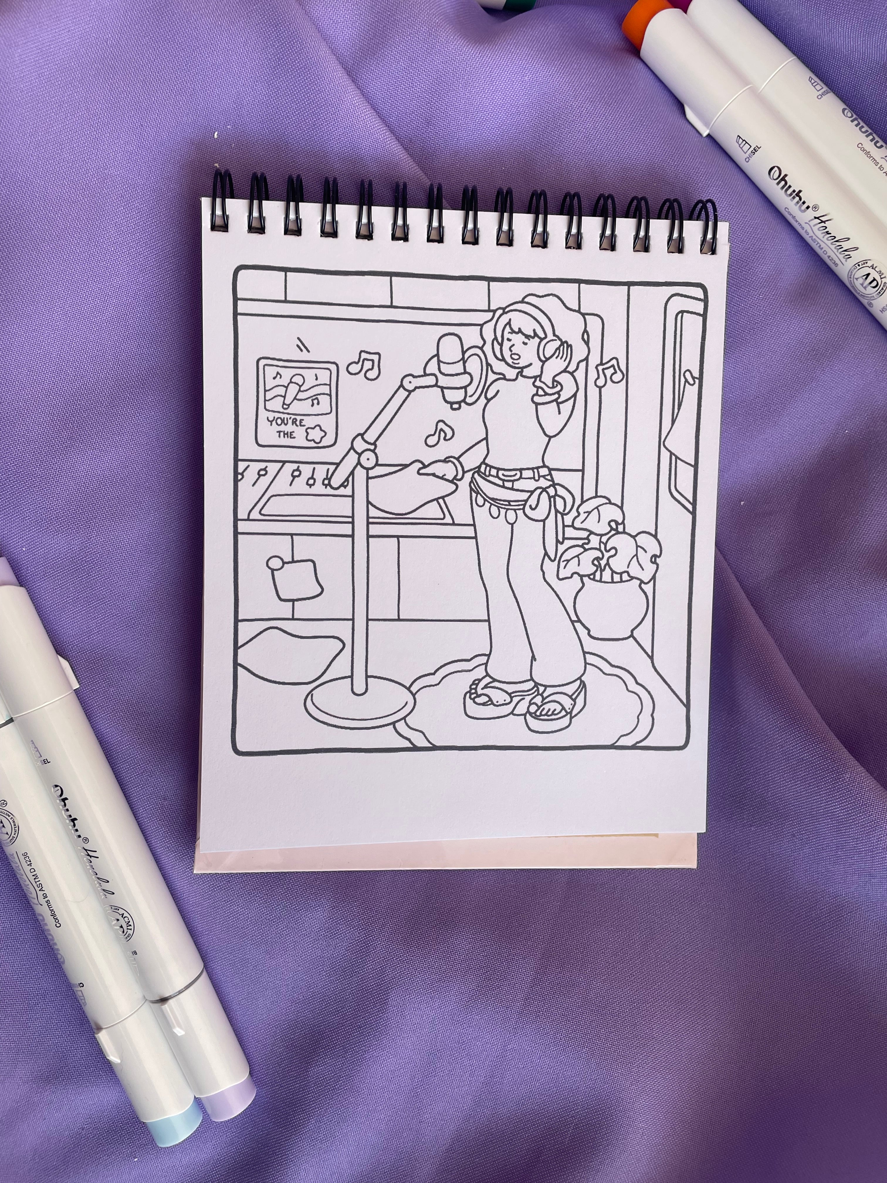 💕 Girly Diaries – Self-Love Coloring Book💕