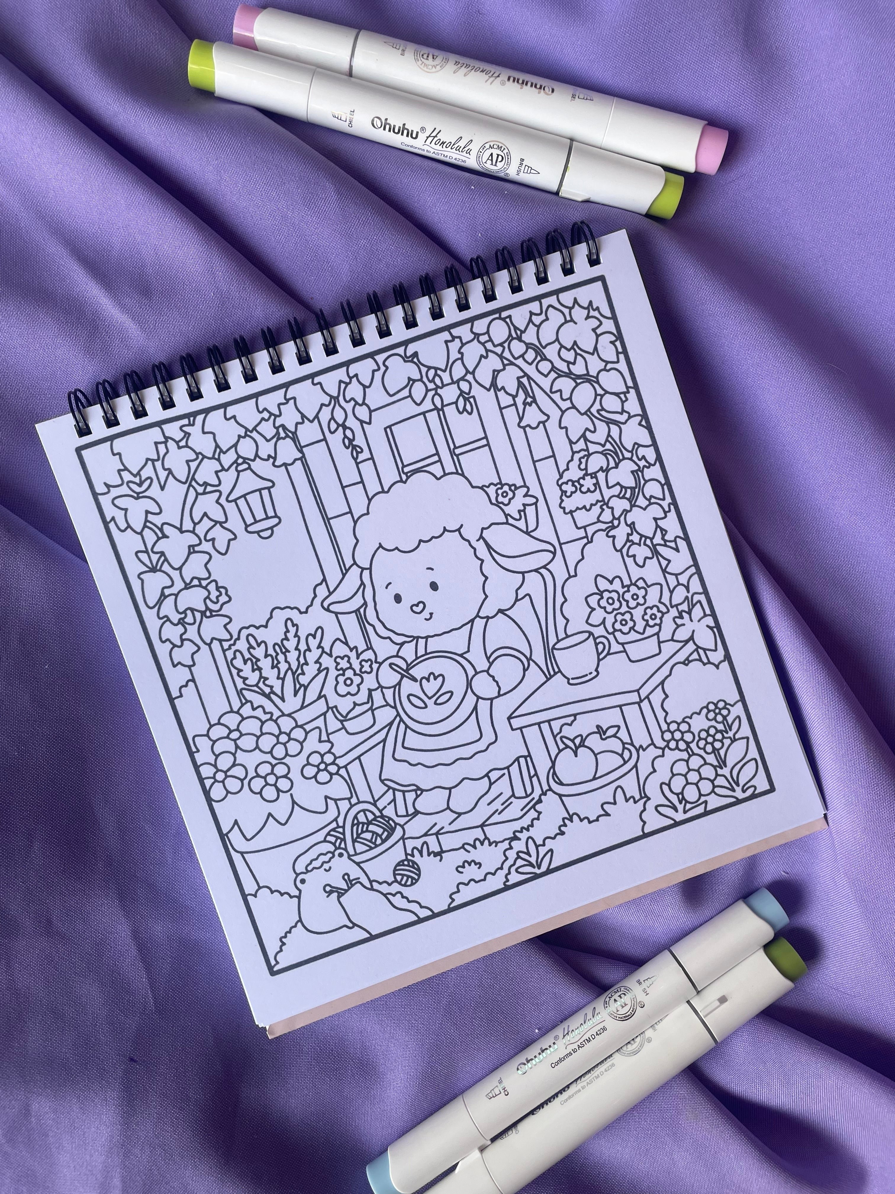 🌿 Hidden Hollow – Coloring Book
