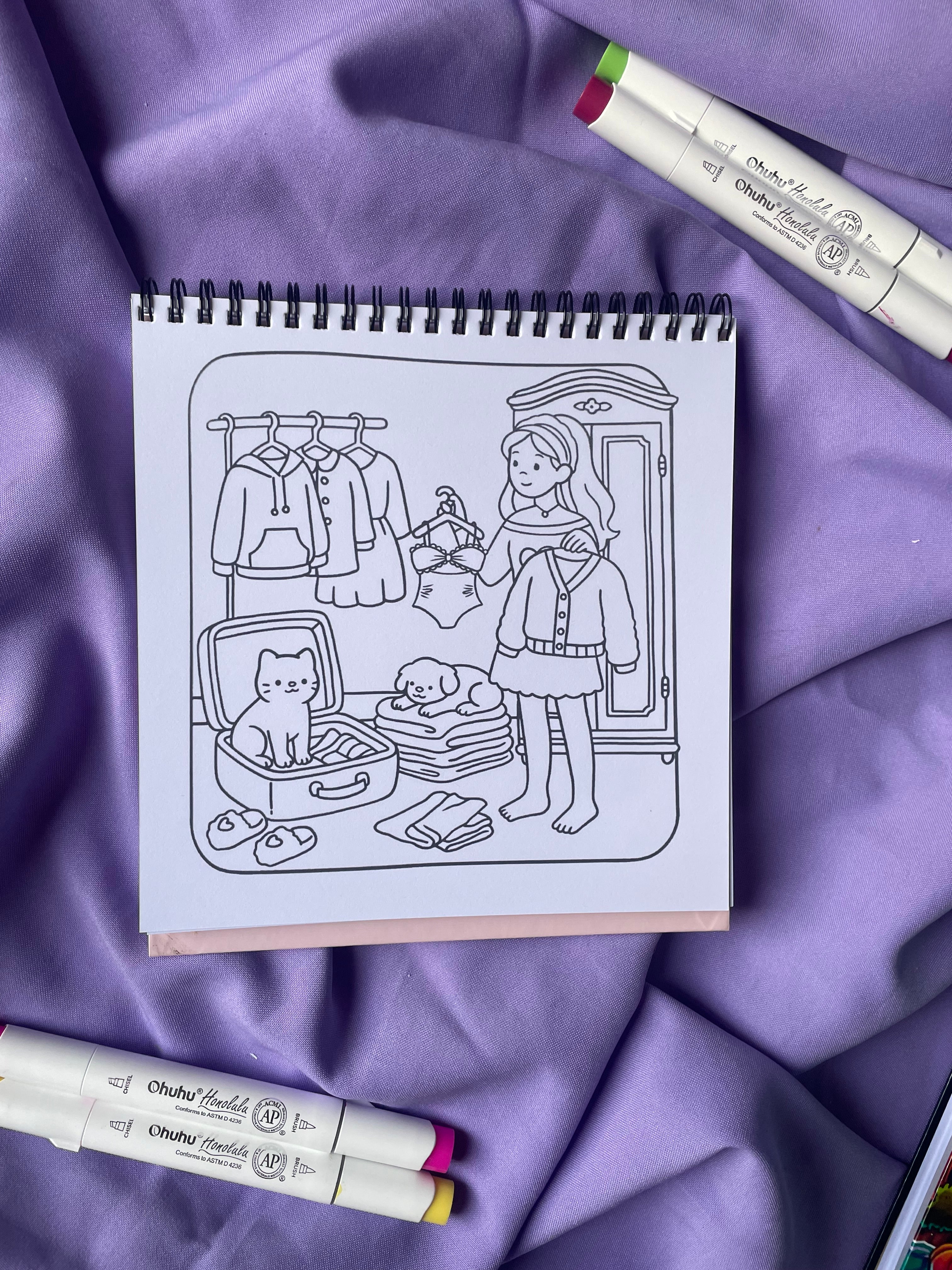 🧸 Cuddle Crew – Girl Moments Coloring Book