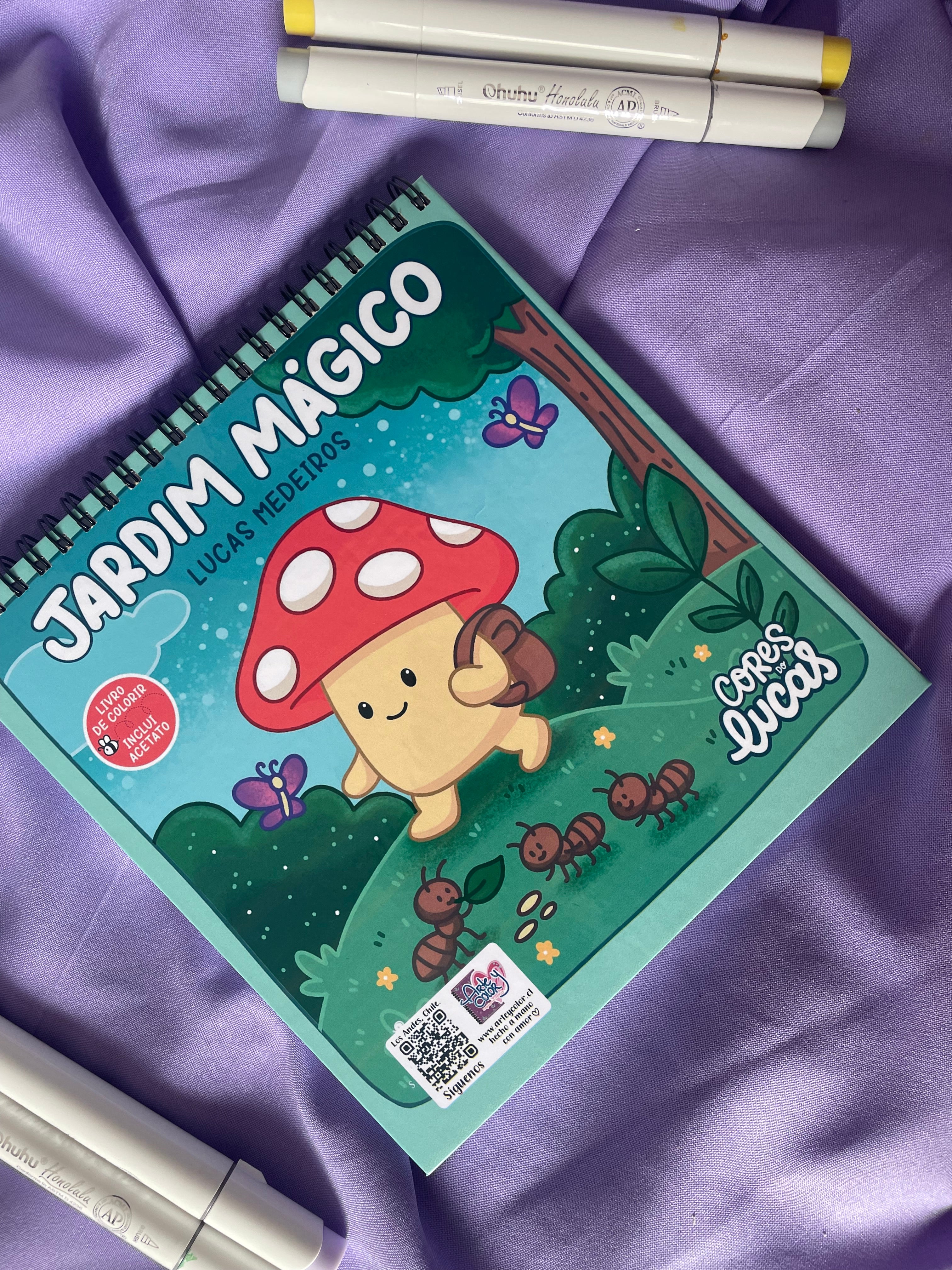 🌟🐾 Pawpop Star & 🍄✨ Jardín Mágico – Libro Doble para Colorear