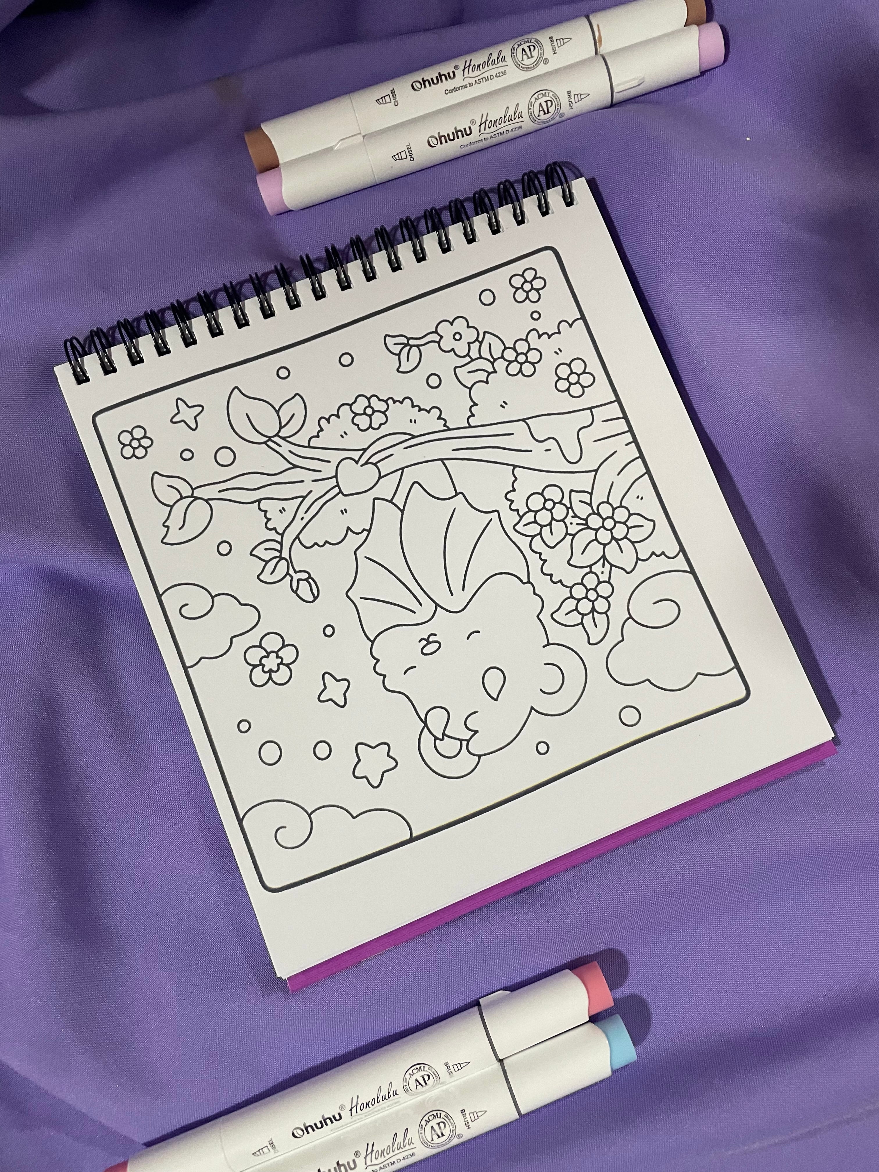 🎃 Hygge Spooky – Super Cute & Fun Adult Coloring Book 🌙🕯️