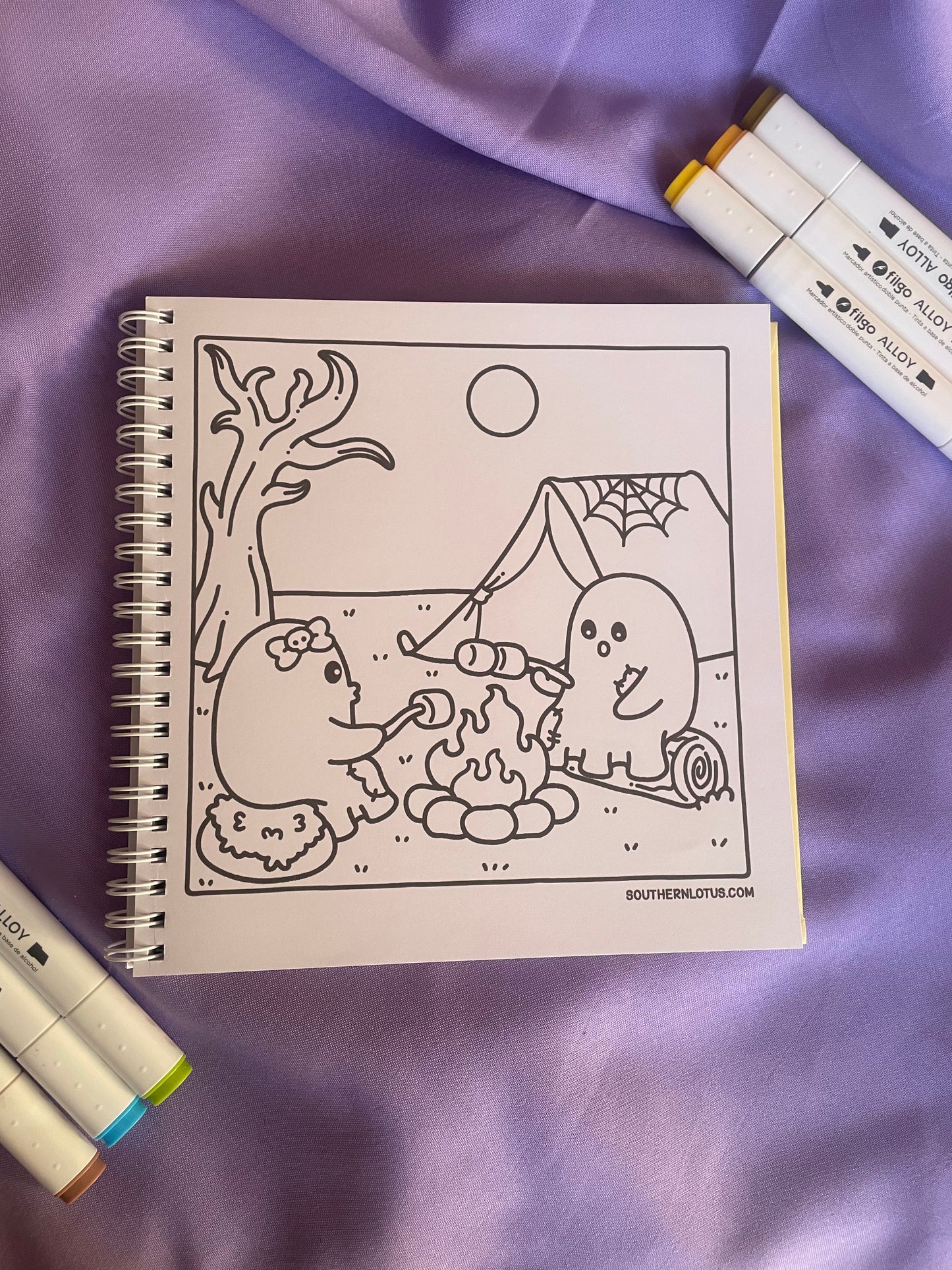 📖Spooky Summer – Cute & Spooky Coloring BooK