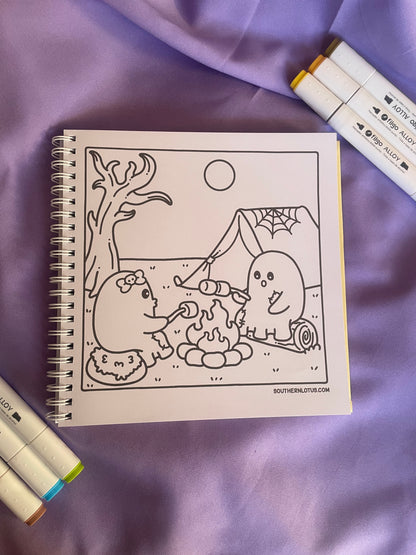 📖Spooky Summer – Cute & Spooky Coloring BooK