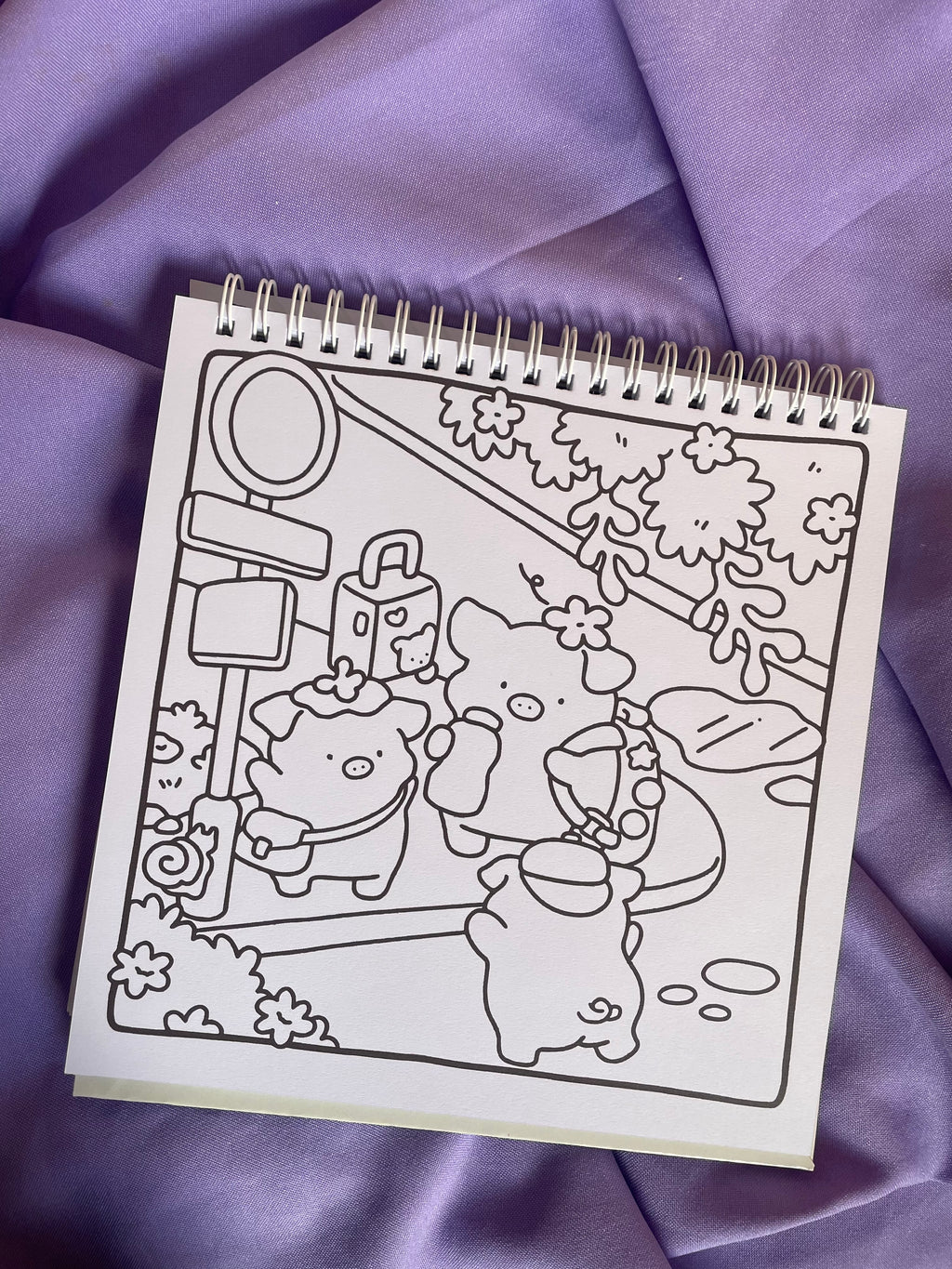 🐷🌿 Piggies Day – Cute & Easy Coloring Book