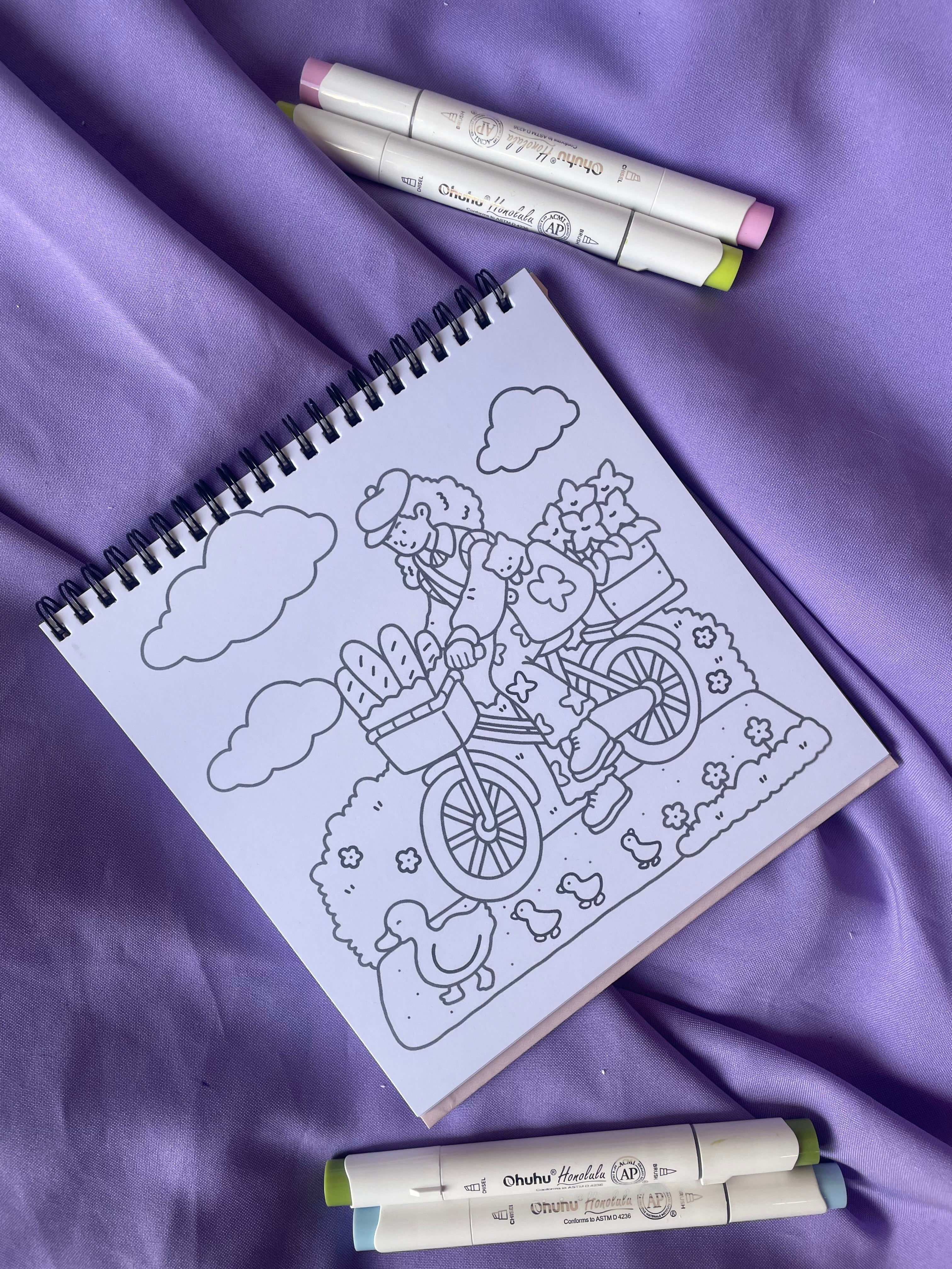 ☕ Girl Moments – Cute & Comfy Coloring Book