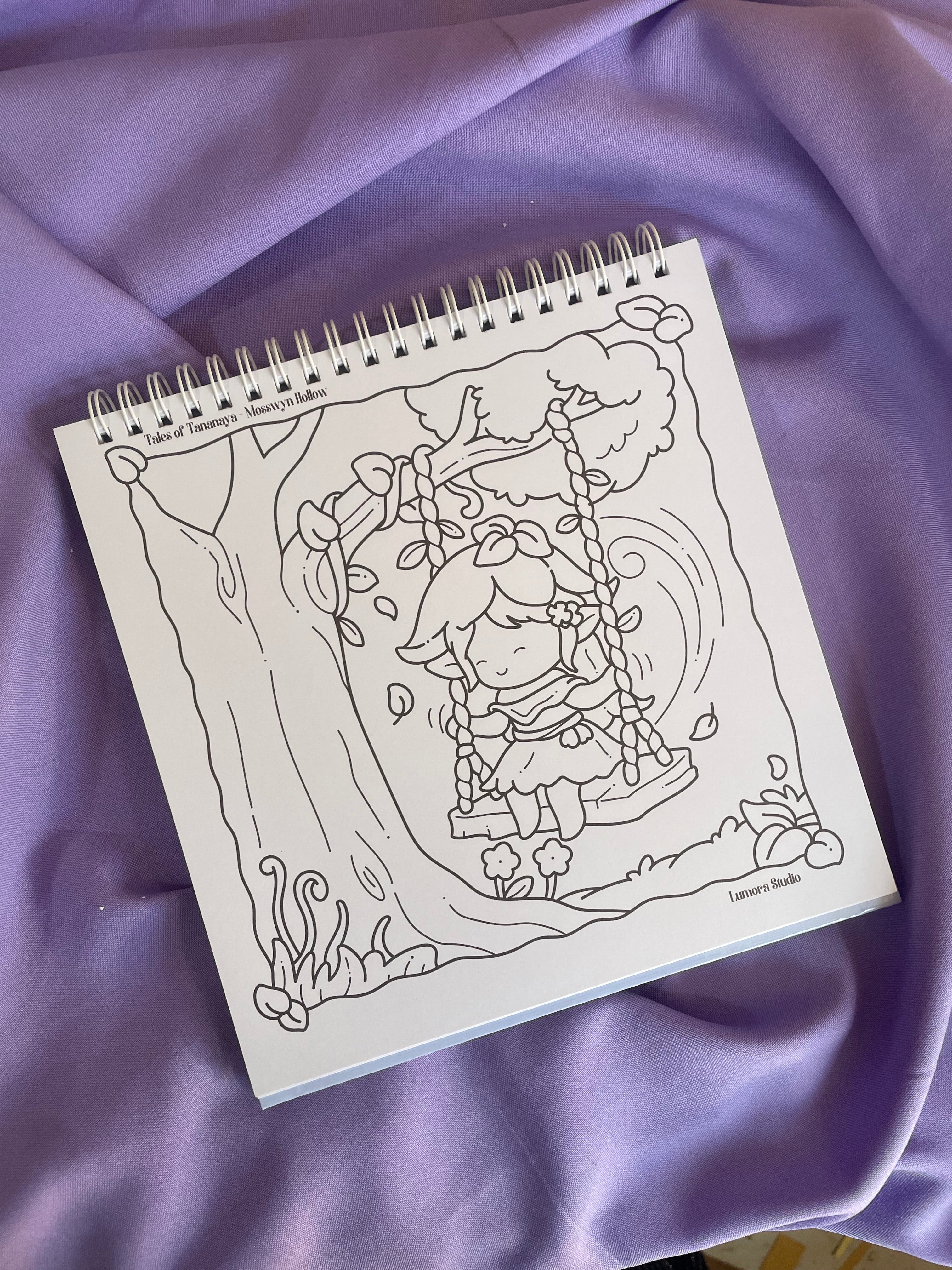 🍄🧚 Mosswyn Hollow – Cute Fairy Coloring Book