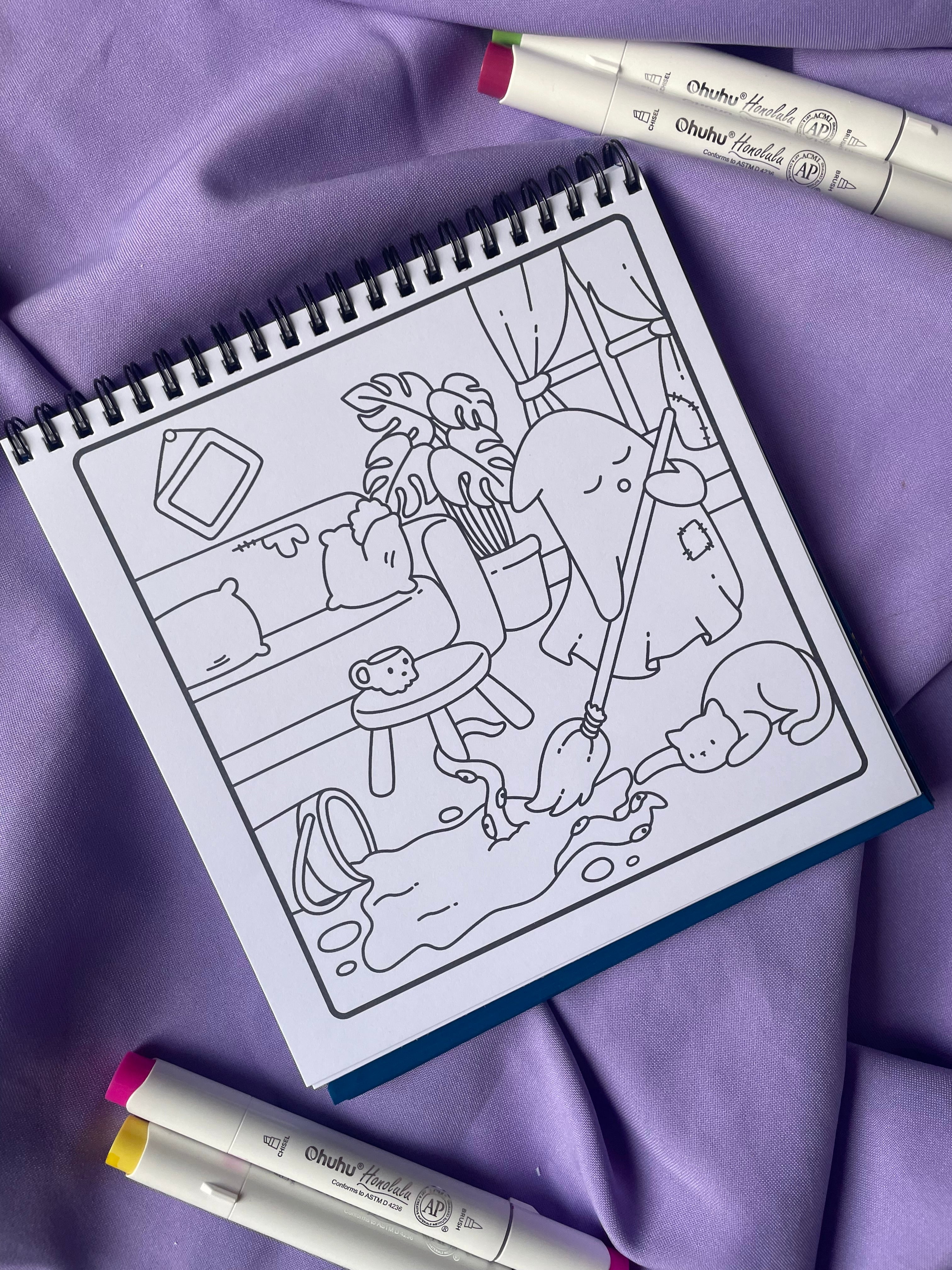 👻 Boo Buddies – Cute & Comfy Coloring Book