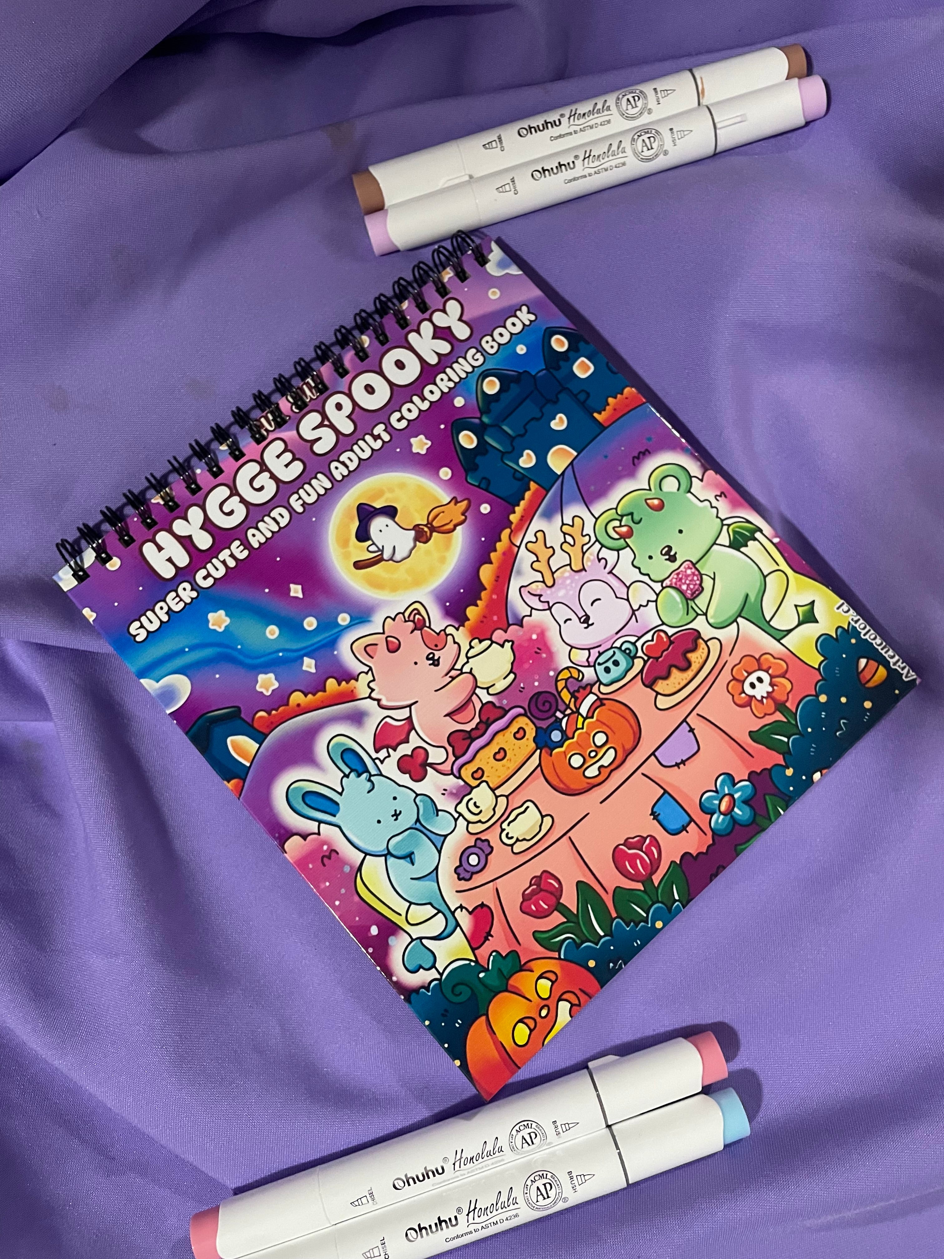 🎃 Hygge Spooky – Super Cute & Fun Adult Coloring Book 🌙🕯️