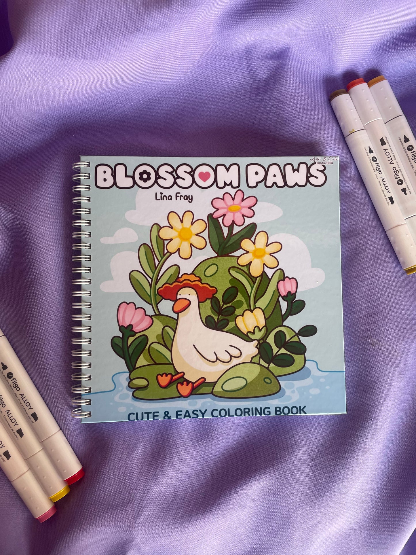 🐥🌸 Blossom Paws – Cute & Easy Coloring Book