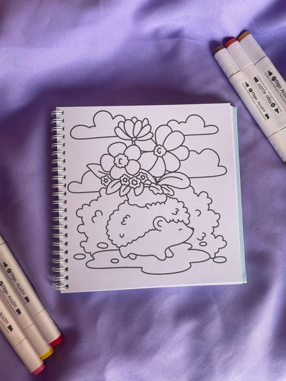 🐥🌸 Blossom Paws – Cute & Easy Coloring Book