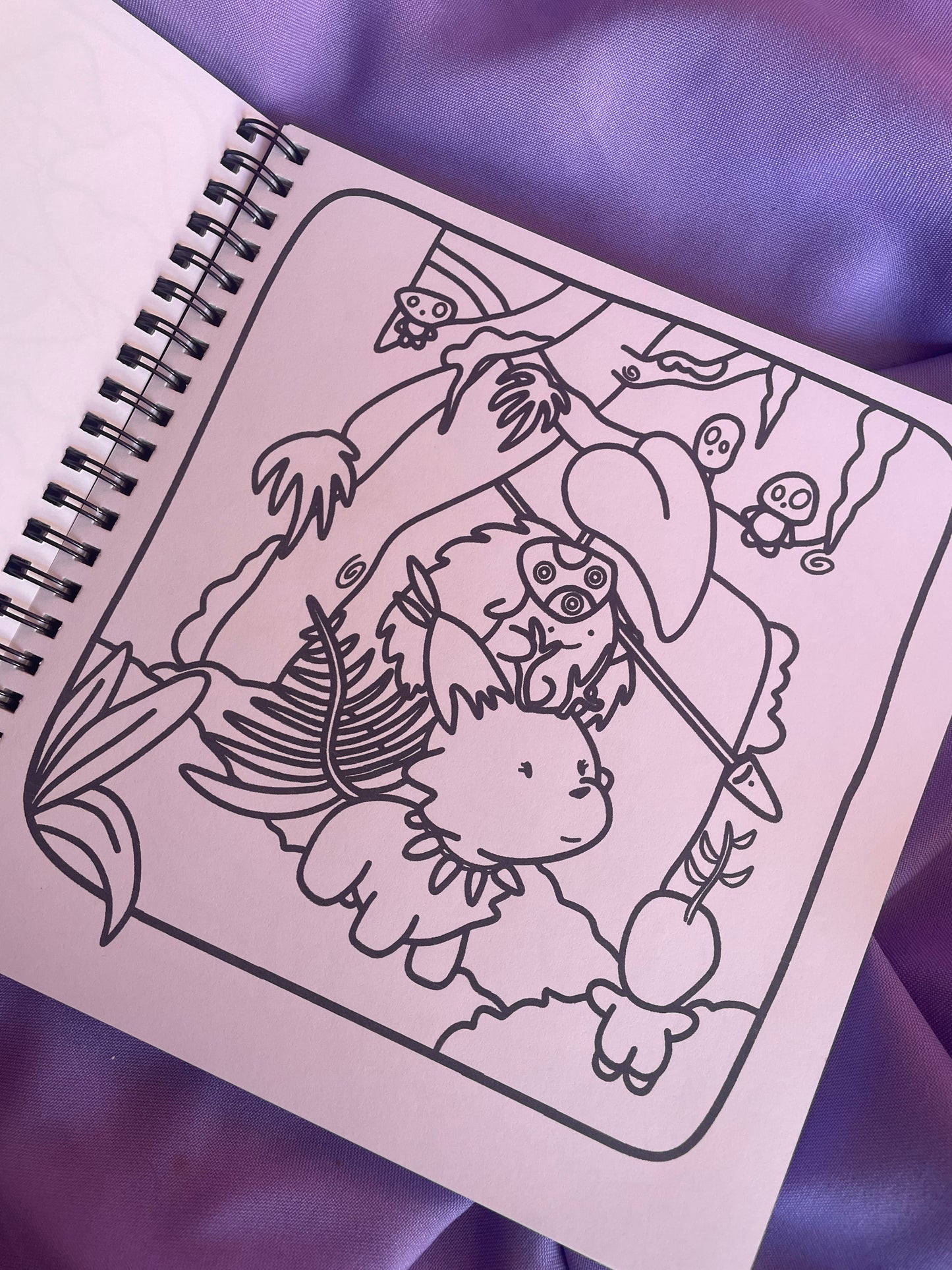 Coloring Book Doble – Bob Cute + Whimsy Woods 🔮