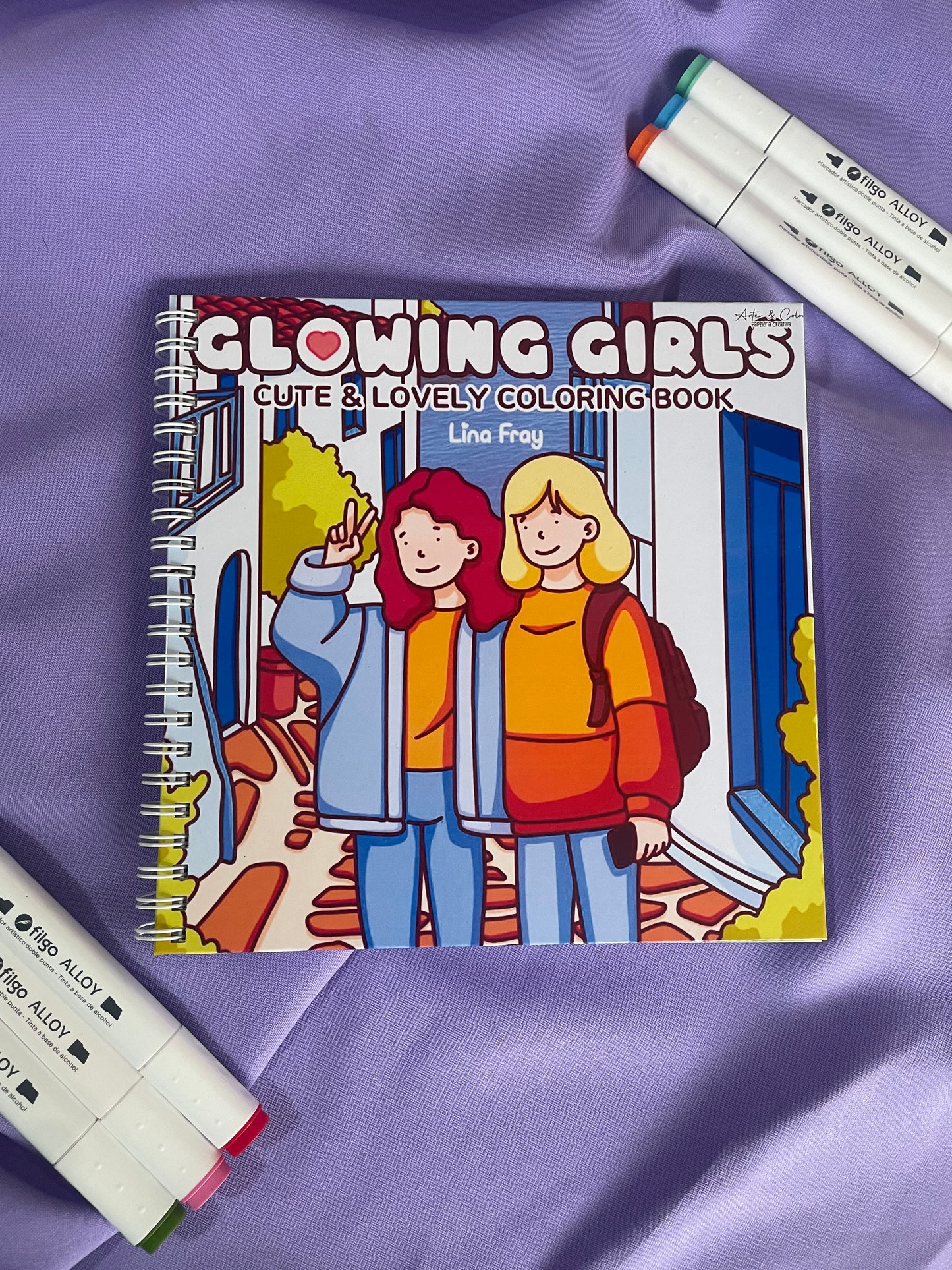 Glowing Girls - Cute & Lovely Coloring Book